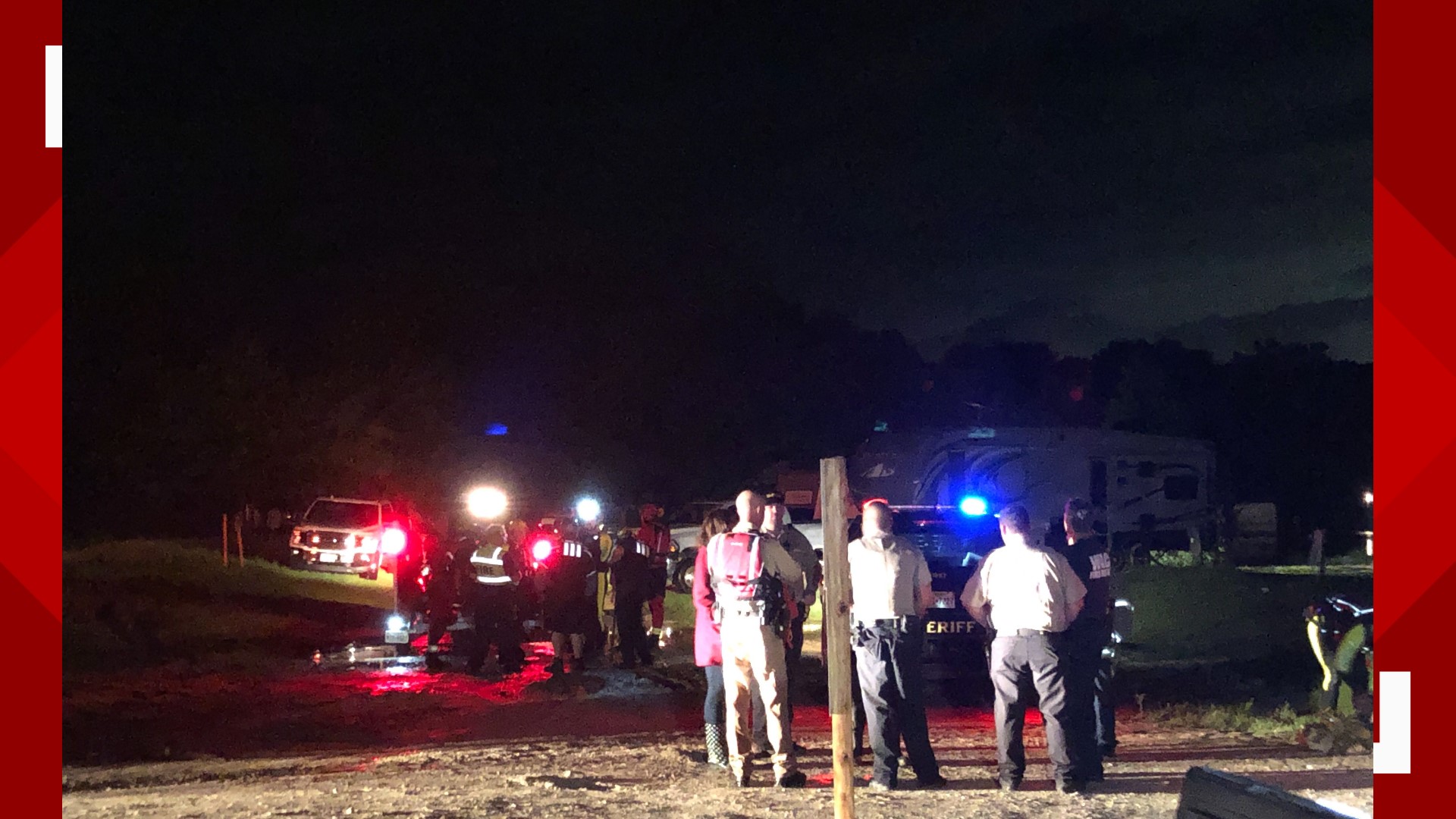 The Waco Fire Department sent units to Waco RV Park to save people stuck in flooded trailers Wednesday night. Six people were rescued, and nine people will be sheltered.