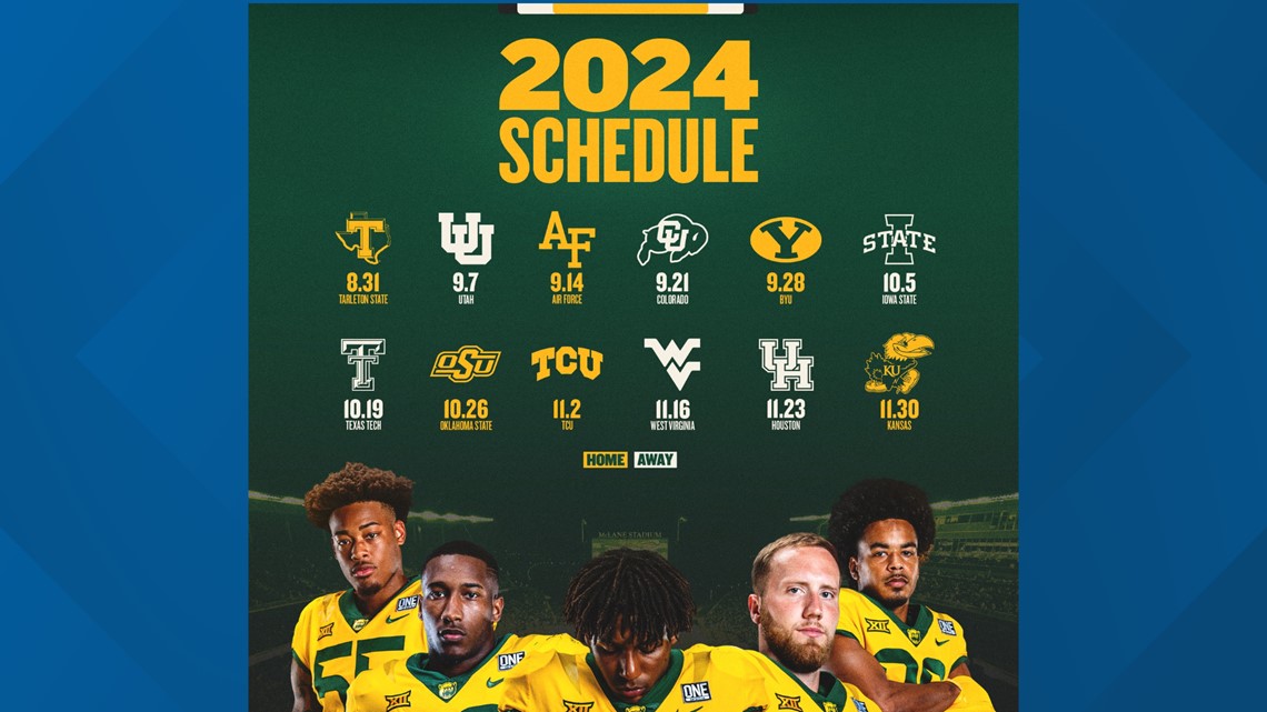 Baylor 2024 Football Schedule Kcentv