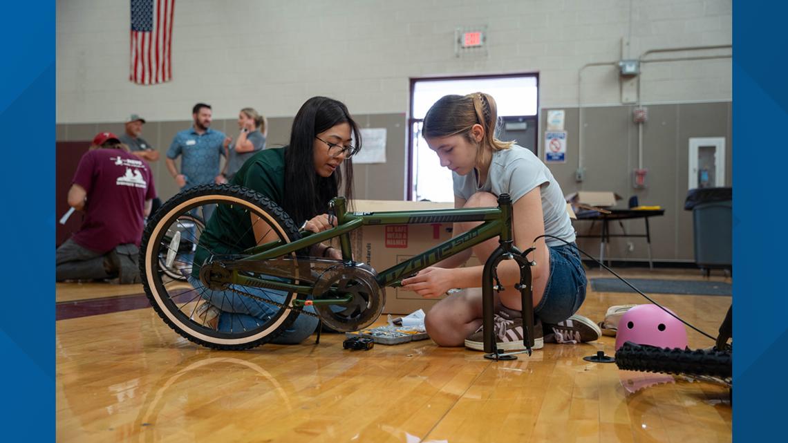 Temple ISD students build brand-new bikes for themselves at Wrenches to Wheels event