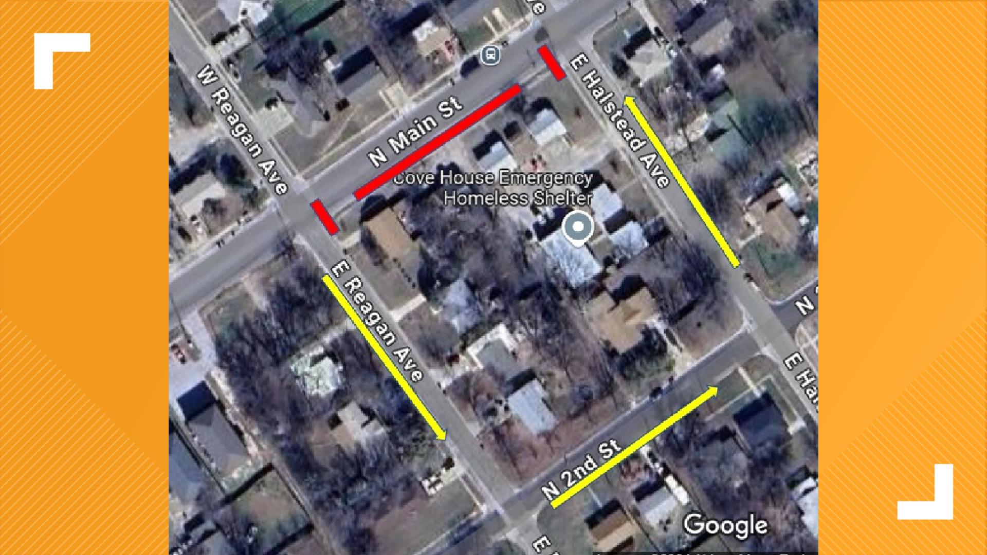 Traffic Alert Water line repair in Copperas Cove, Texas