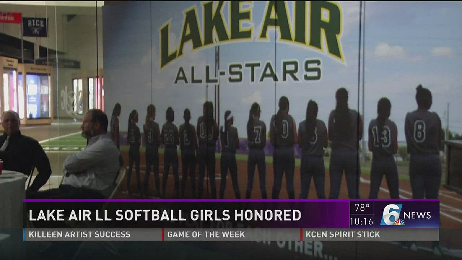 Lake Air Little League Softball girls honored