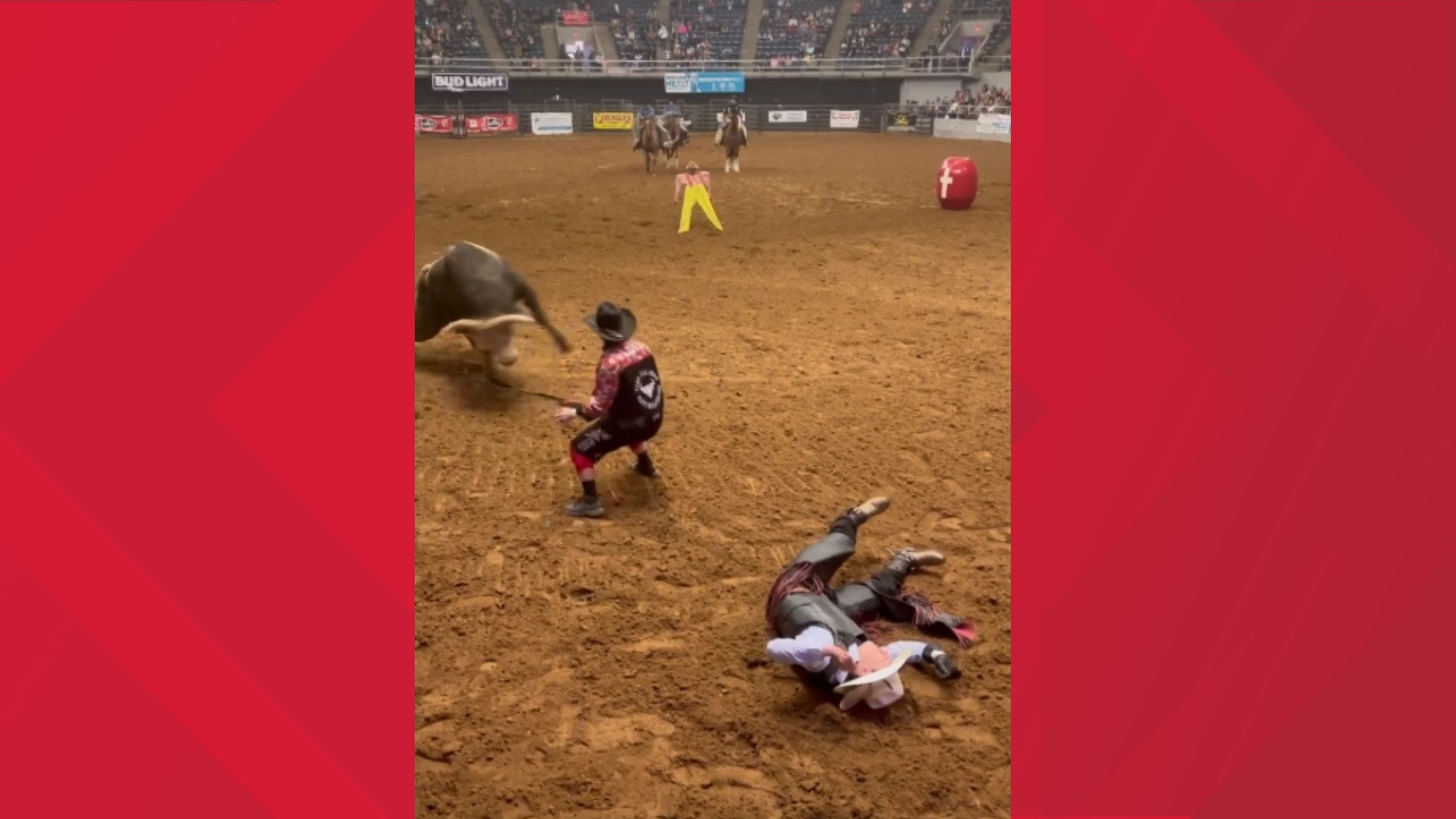 Central Texas dad jumps into Belton rodeo ring to protect son