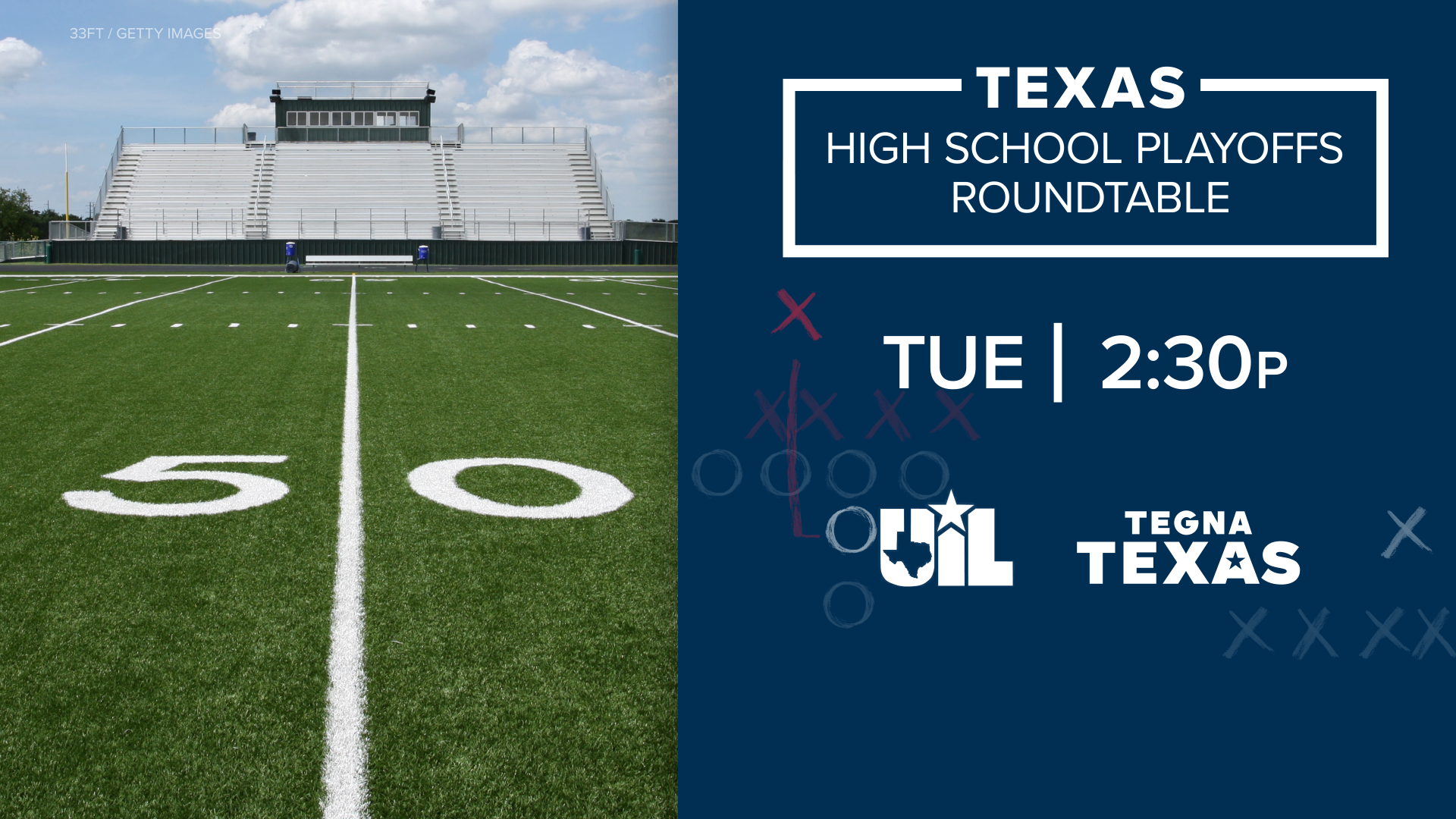 Texas high school football playoffs are here and we're breaking down key matchups live, Tuesday at 2:30 p.m.
