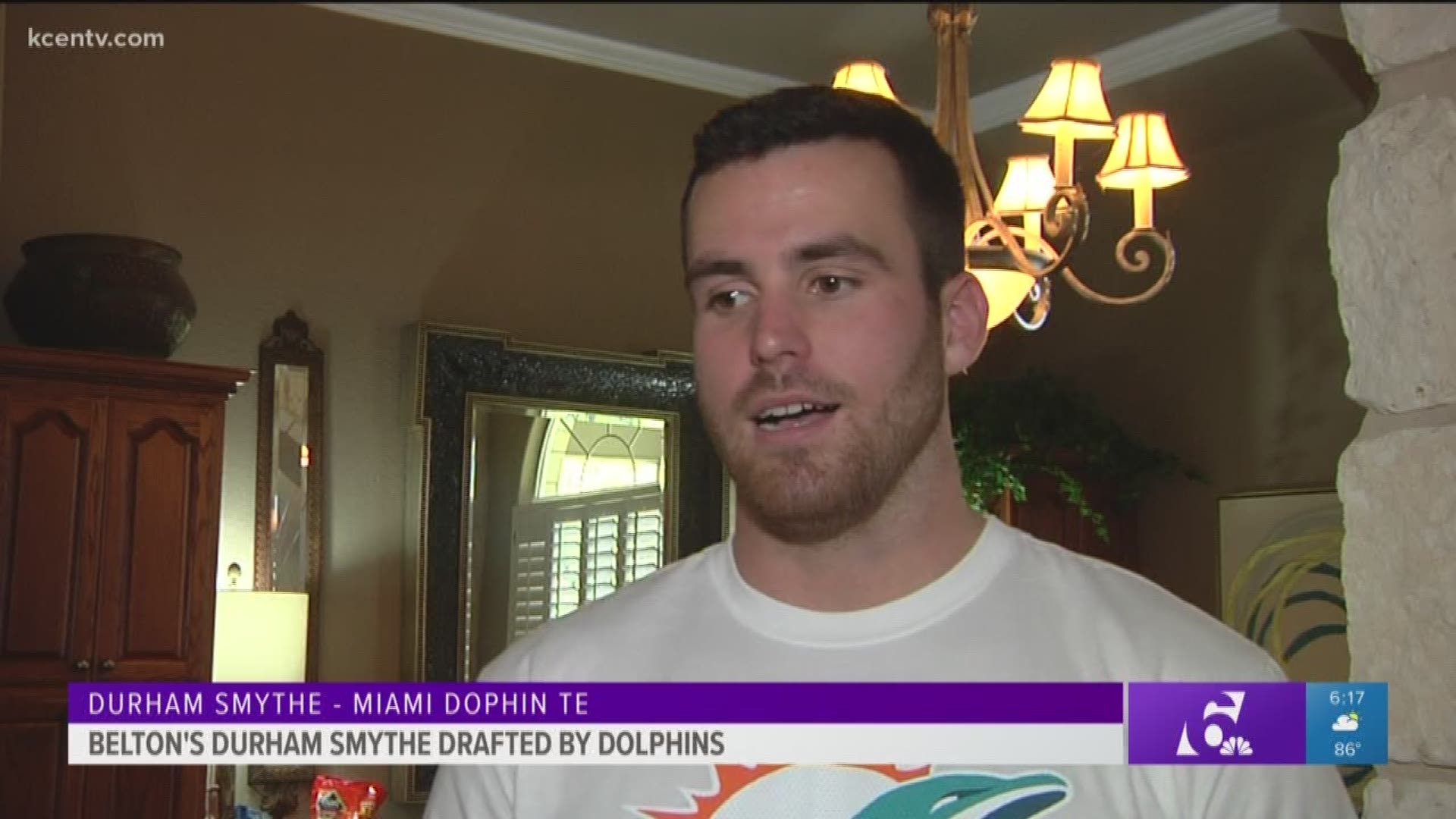 Former Belton Tiger Durham Smythe drafted by Miami Dolphins