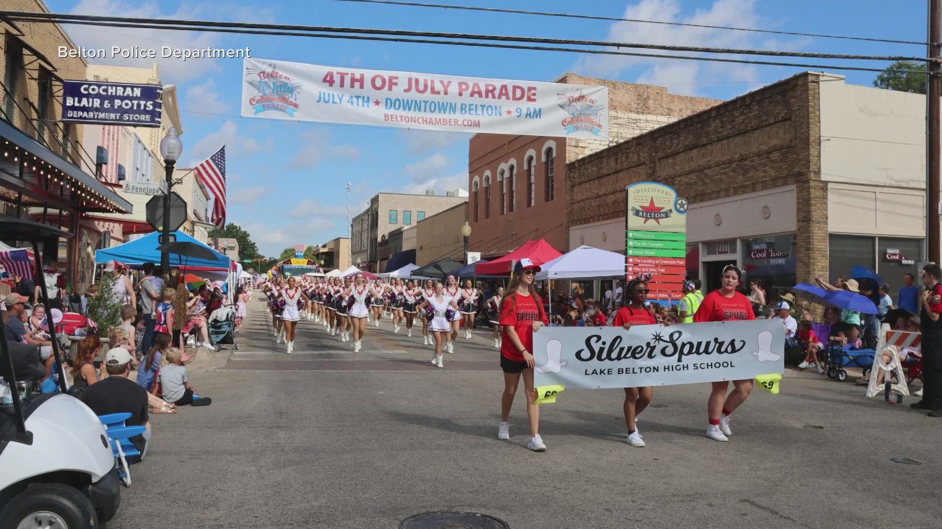 According to the Belton Chamber of Commerce, an estimated 30,000+ people line the streets to watch the annual parade as it travels through downtown Belton.
