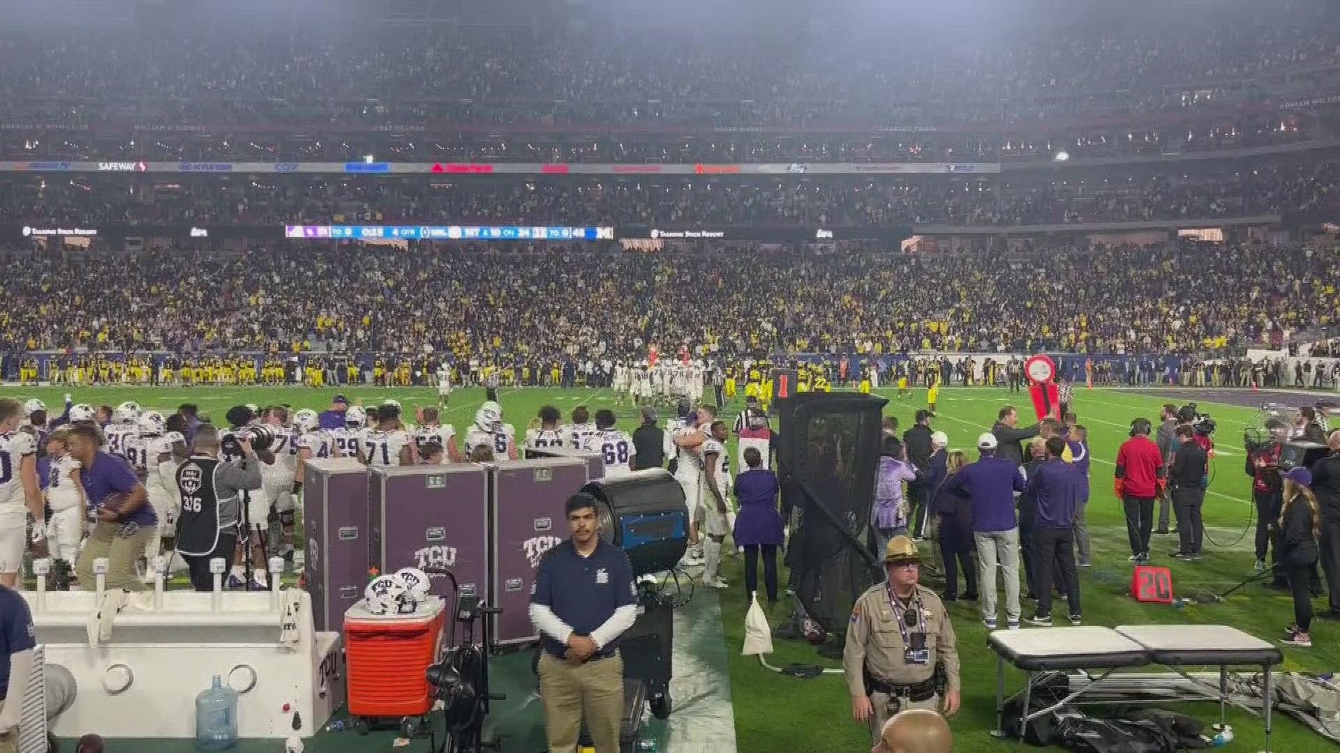 Temple's own Quentin Johnston is headed to Hollywood after the TCU Horned Frogs punched their ticket to Los Angeles for the 2023 CFP National Championship.