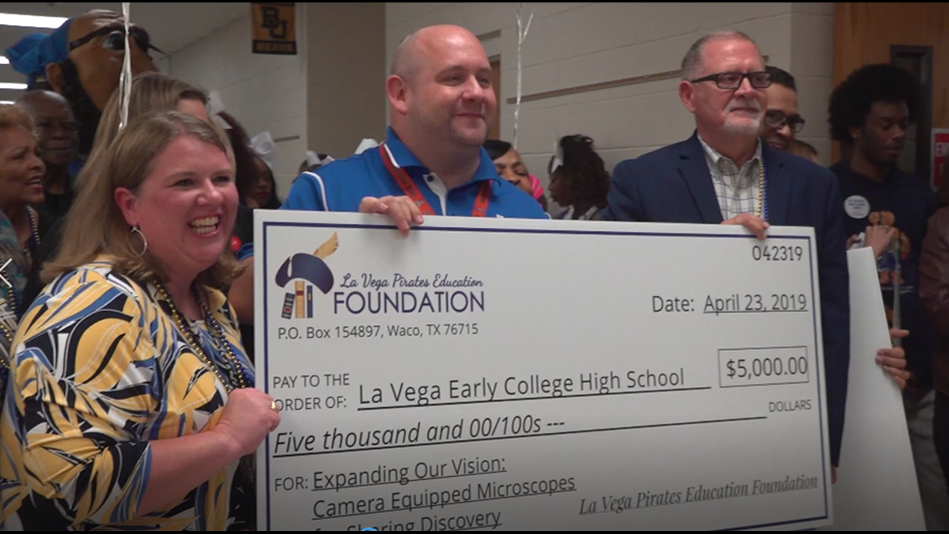 The La Vega Pirates Education Foundation awarded a total of $48,167.30 through 13 teacher grants Tuesday, the foundation said in a press release.