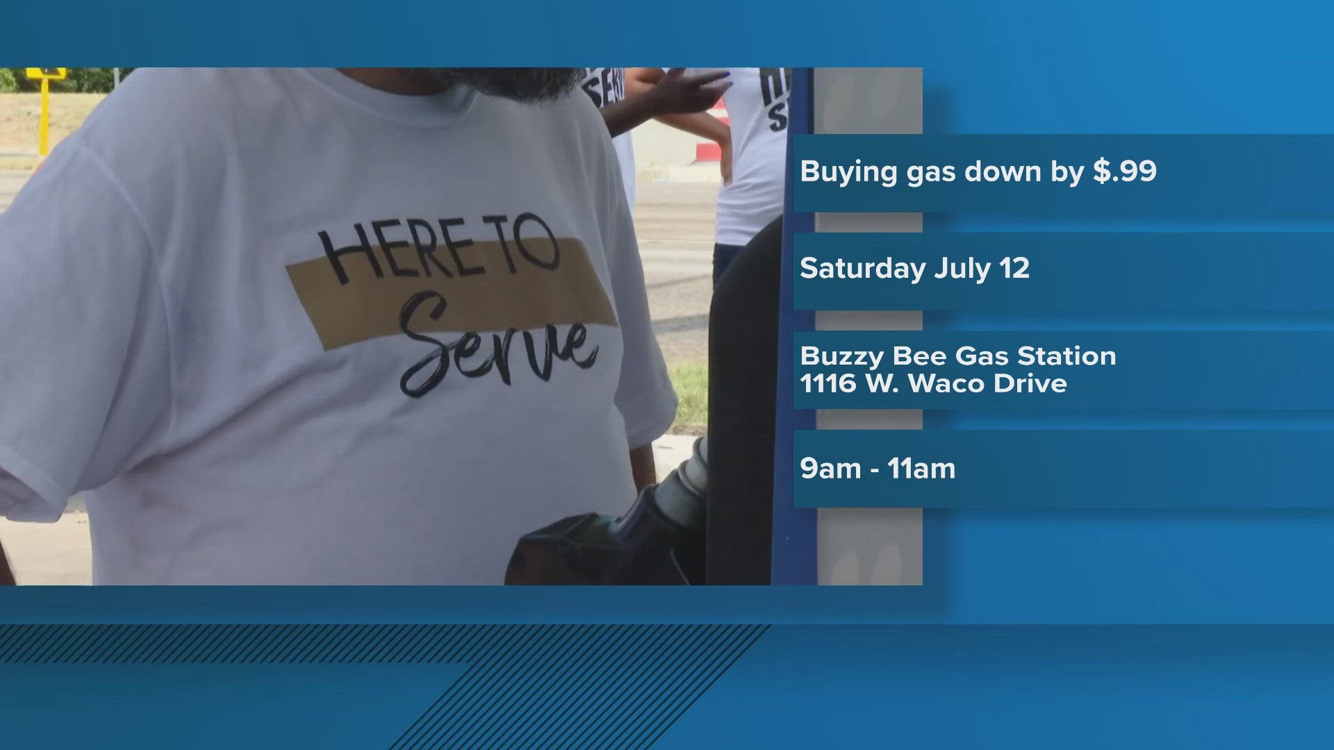 The event offers gas at a cheaper rate and an opportunity to pray together. 