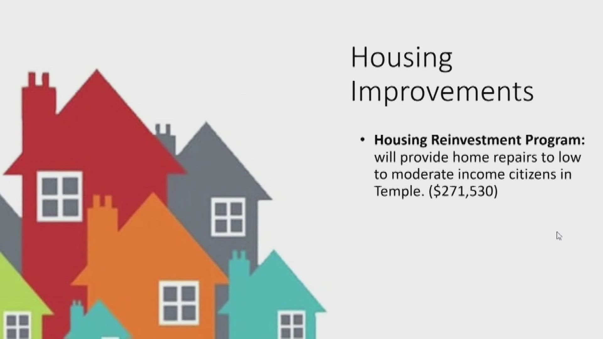 Temple residents in low or medium-income areas can now apply for the city's Home Repair Program. The city has $271,530 available.