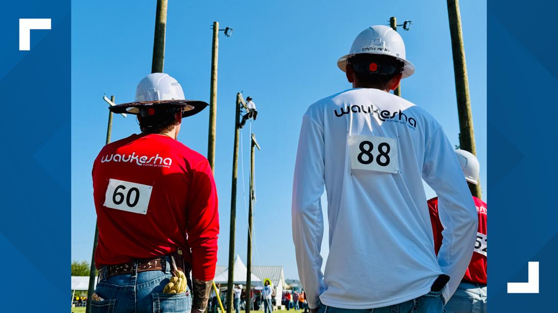 TSTC students from across Texas compete in Lineworker Rodeo at Waco campus