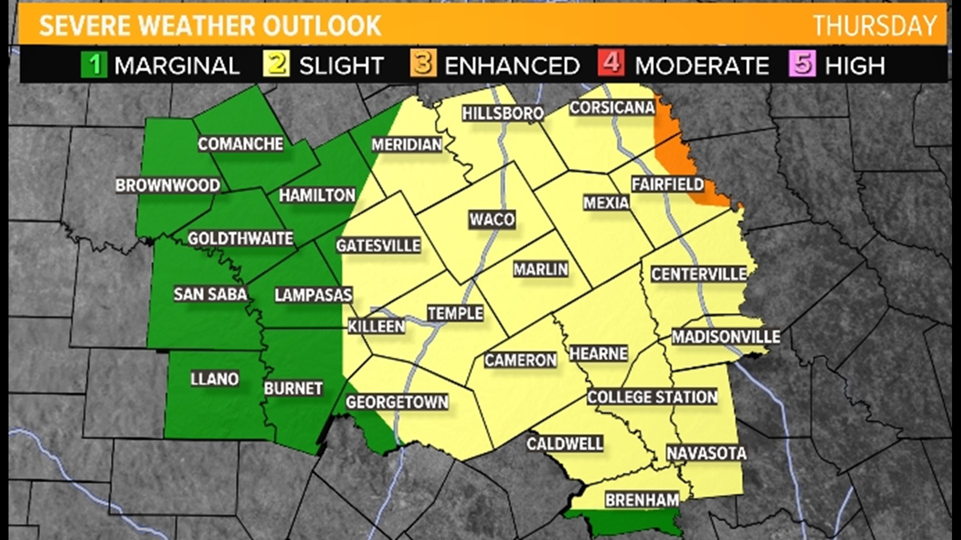 Central Texas interactive radar