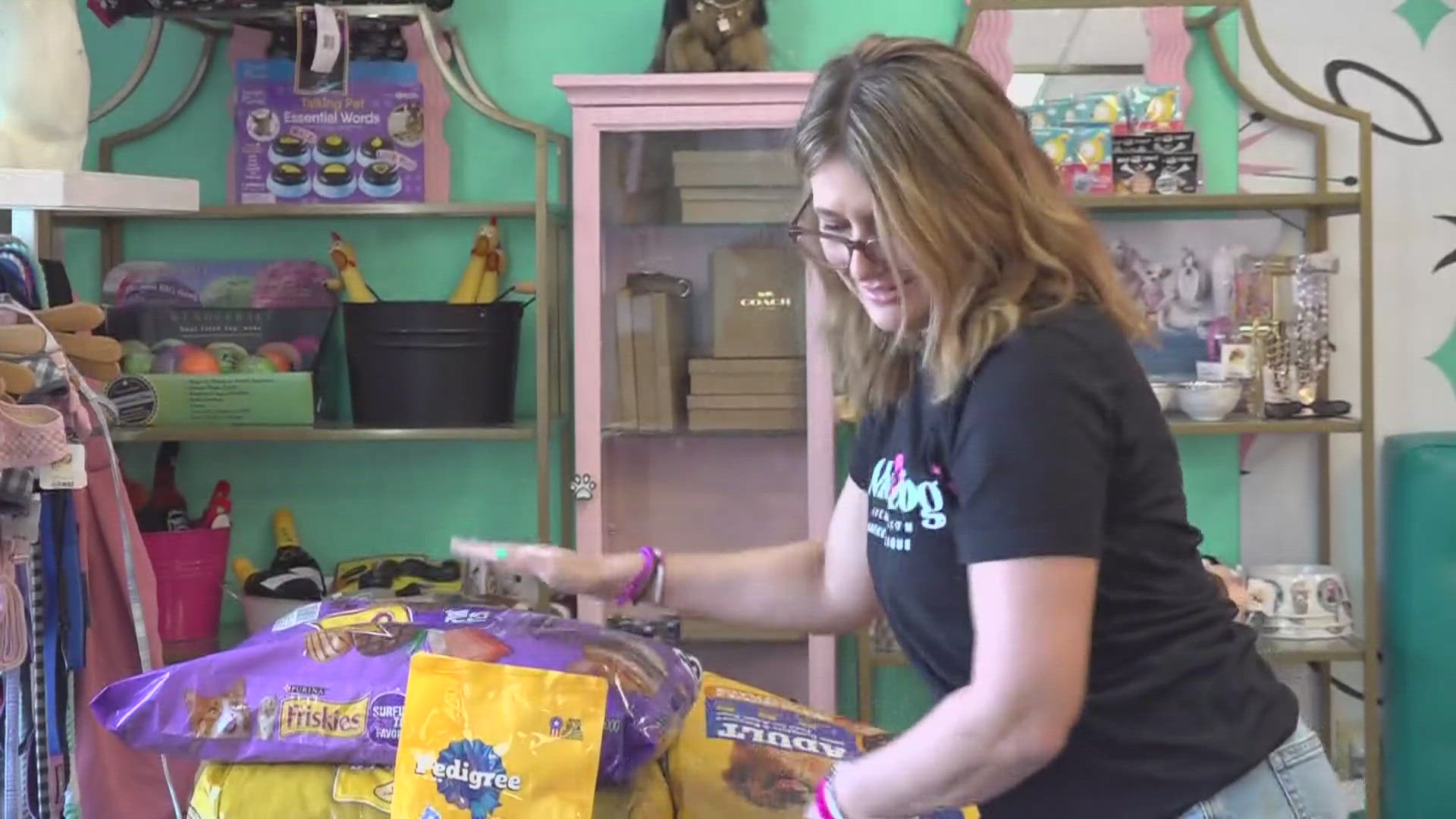 Brandi Reese, who owns Mobidog Pet Salon in Temple, wanted to do her part in helping those in North Carolina that were affected by Hurricane Helene.