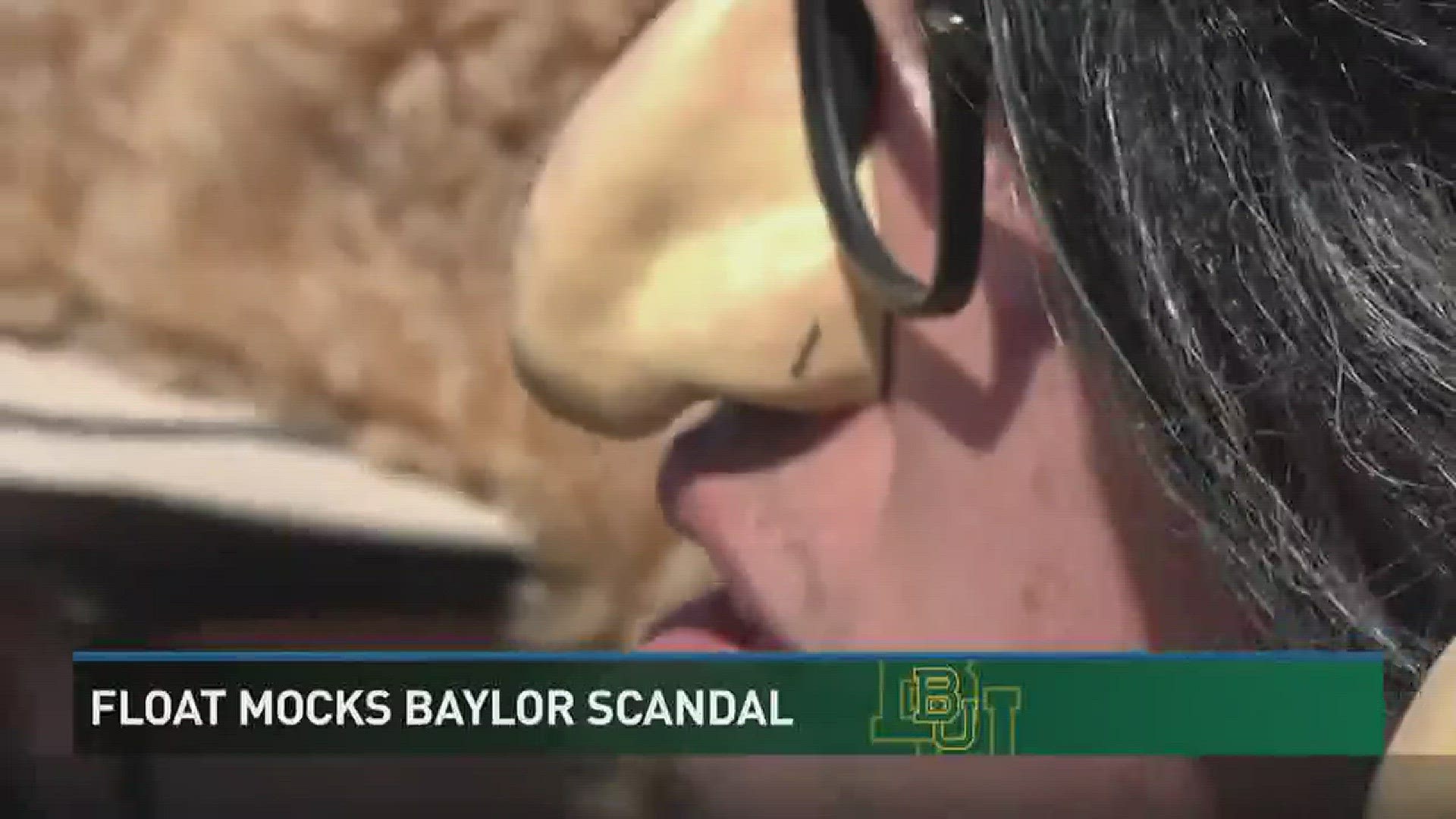 Float mocks Baylor Scandal