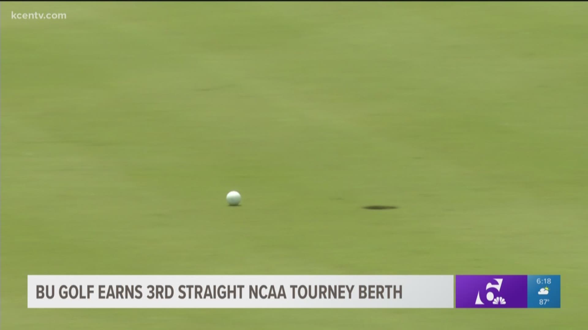 The Baylor Men's golf team is headed back to the NCAA Tournament after finishing at the NCAA Bryan Regional. 