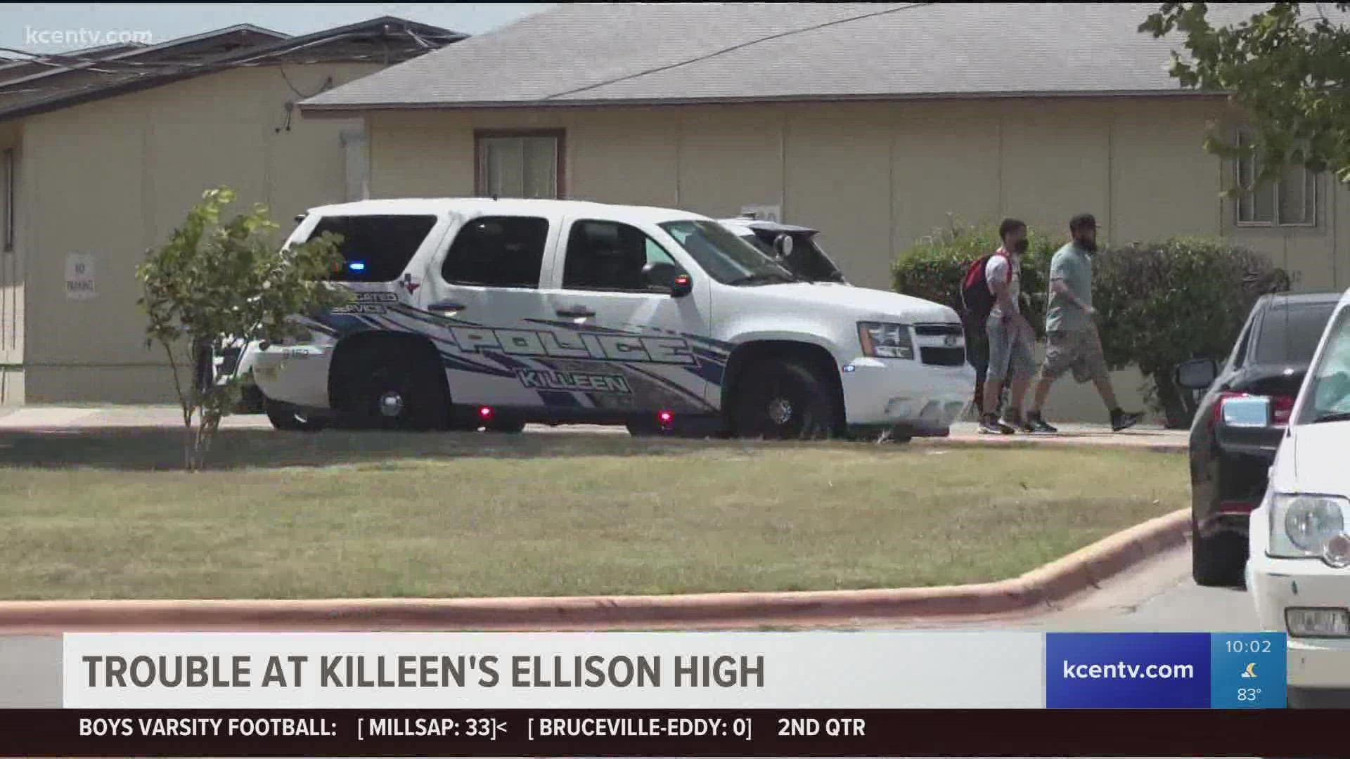 Killeen PD cleared the scene before school let out, saying no weapon was found.