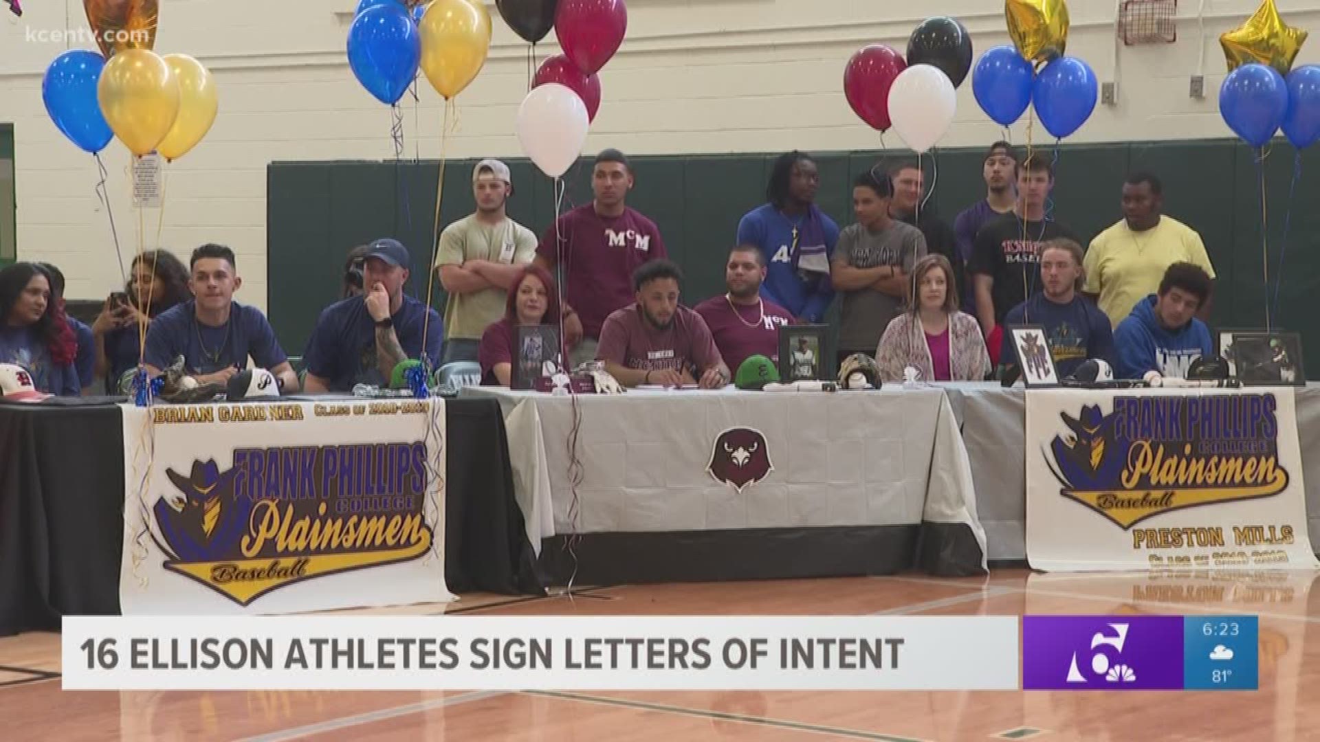 16 Ellison High School athletes sign letters of intent | kcentv.com