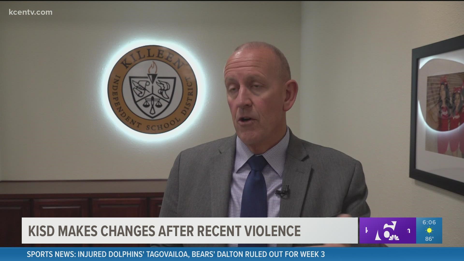 Killeen ISD Police Chief told 6 News they plan to have more officers at each high school campuses where most of the violence occurs.