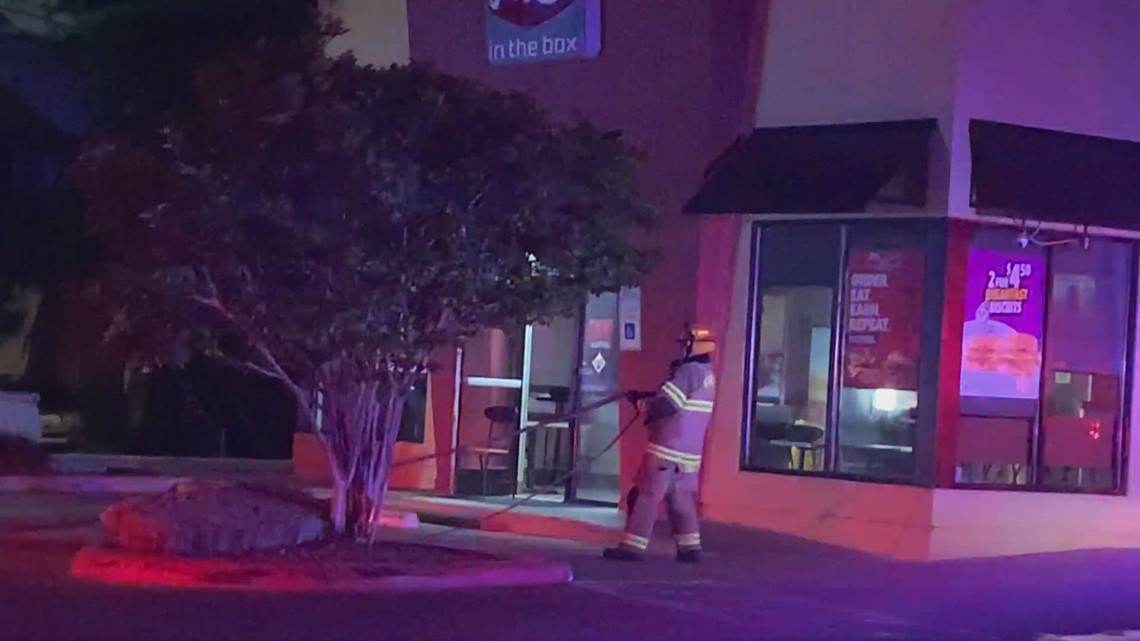 Fire at Temple Jack in the Box causes road closure TX