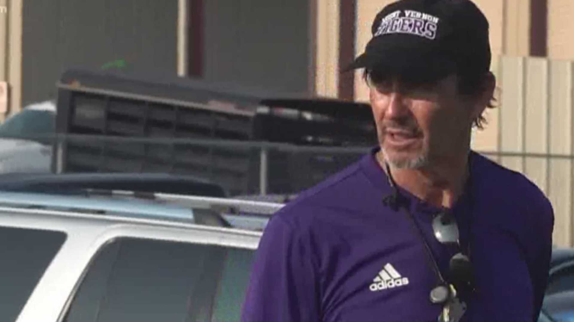 Briles was back coaching high school football for the first time in 20 years.