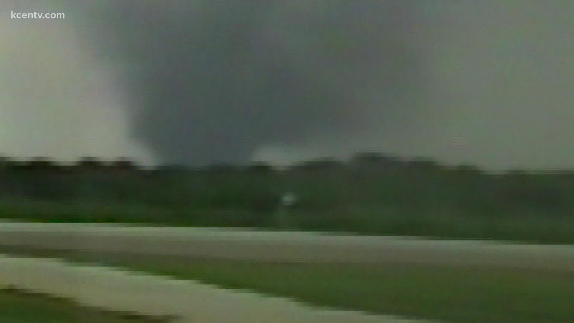 At one point, Lon Curtis said the tornado was three-quarters of a mile wide. Put another way, that's 13 football fields laid end to end.