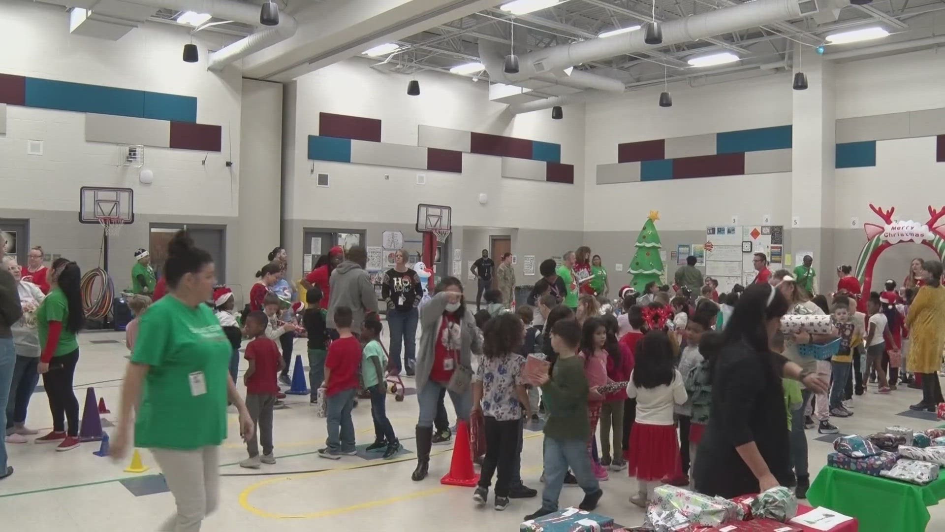 This year is the 5th year that Killeen elementary gets a visit from Santa.