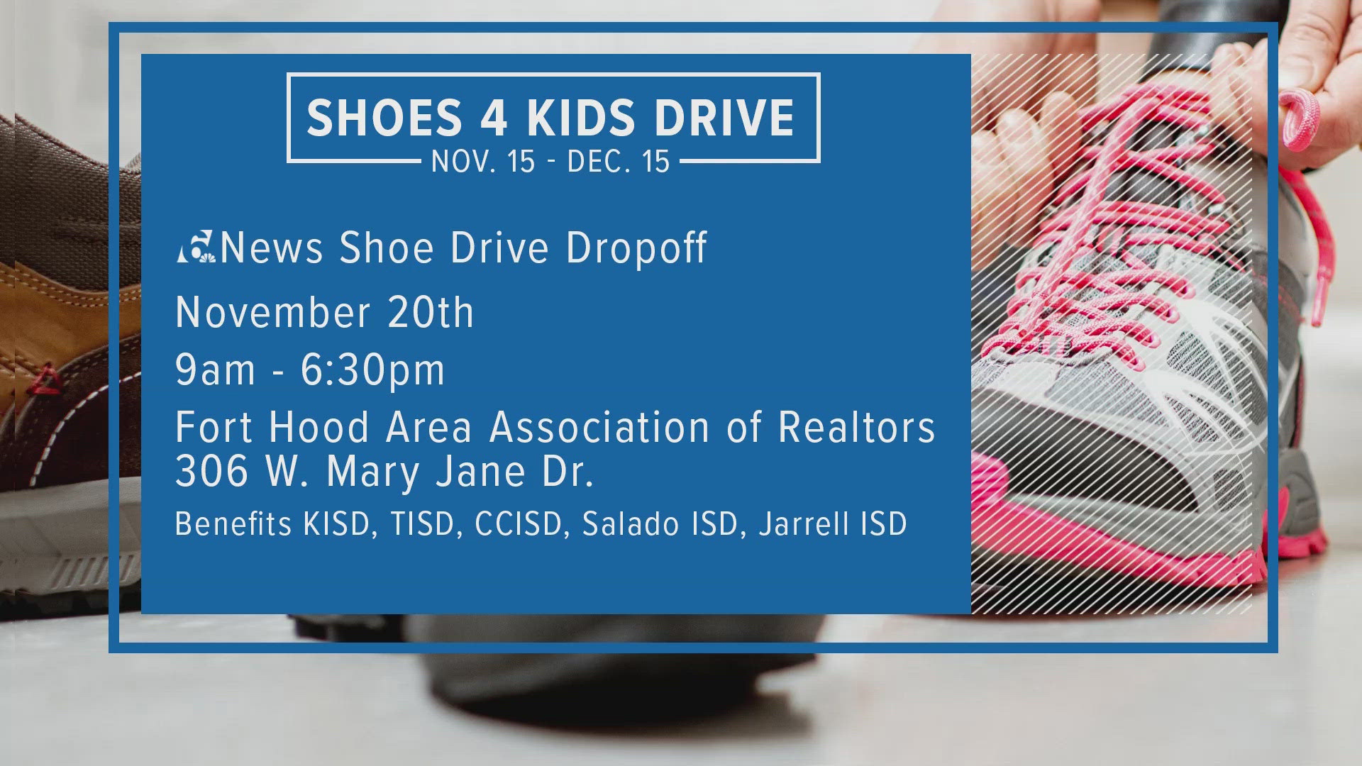 17th annual Shoes 4 Kids Drive in Central Texas