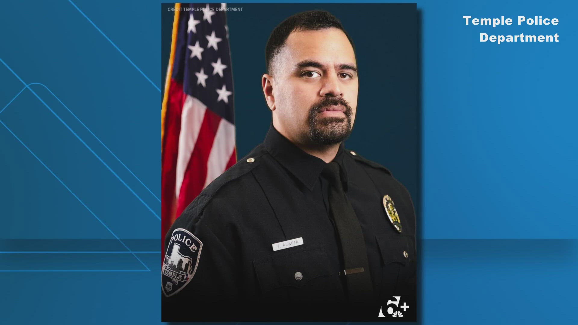 Community members are invited to pay respects at Officer Aumua's patrol vehicle at the police department and at a funeral service on Aug. 8.