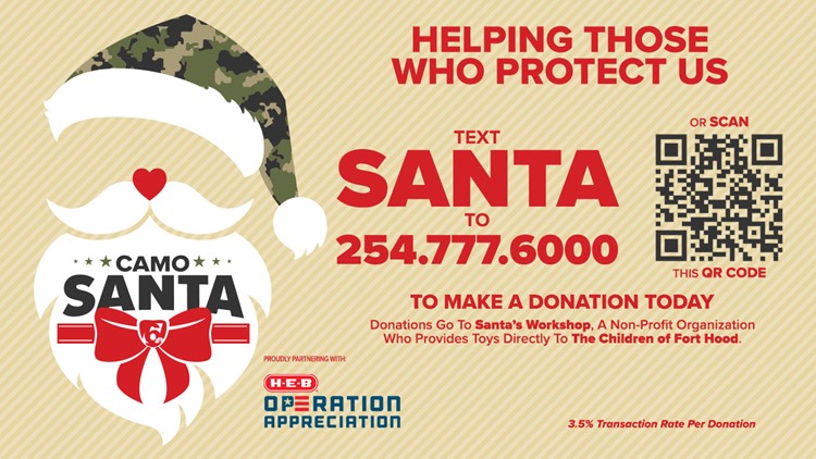Camo Santa is back! Here's how you can donate