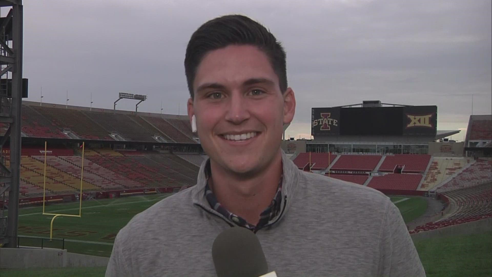 The Bears performed under pressure to take down Iowa State for their first road game win of the season. 6 Sports reporter, Matt Lively, was live in Ames.
