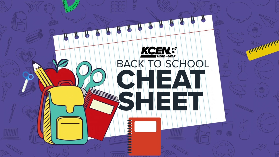 Back To School Cheat Sheet Kcentv