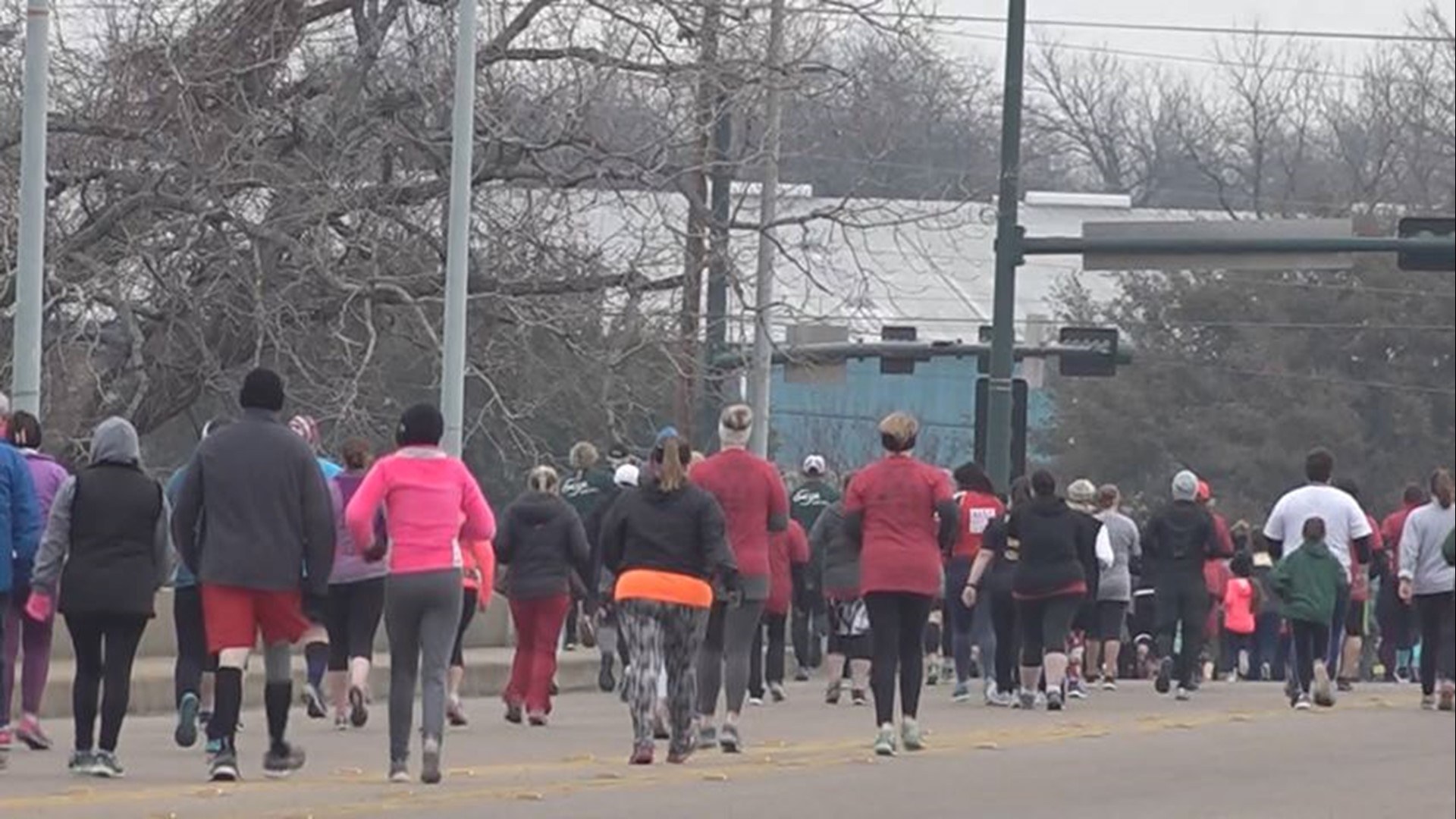 Hundreds of people braved the rain to raise awareness for bone marrow transplants.