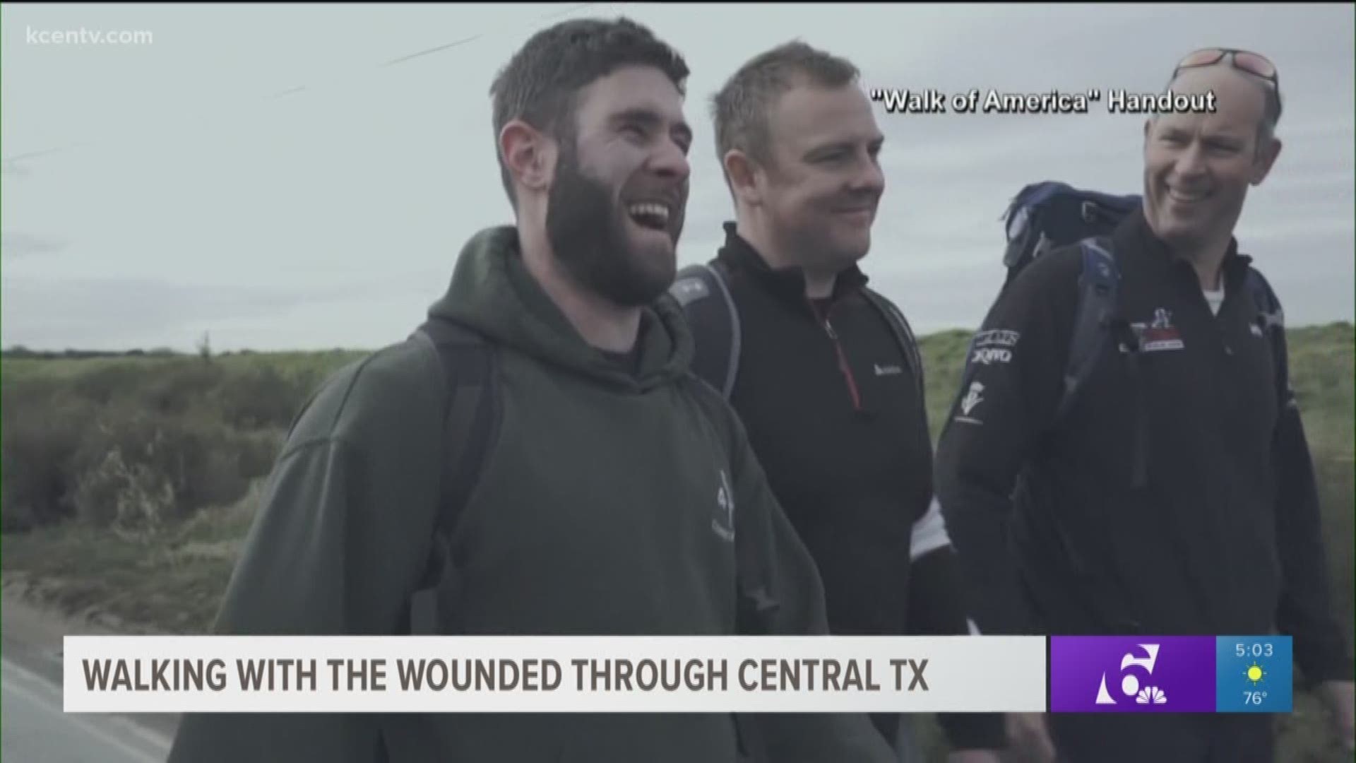 Britain's Prince Harry joined the U.S. and British Military Veterans to kickoff a walk across America which will even make its way through central Texas.