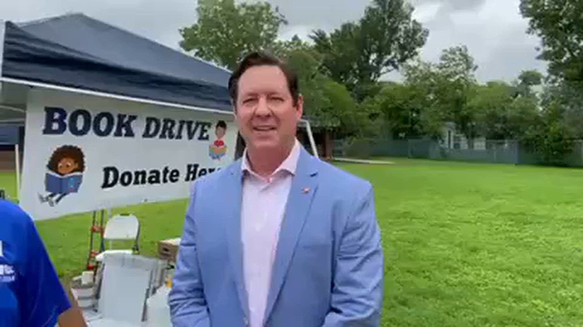 The 6 News team tells their favorite books growing up at the 6 News book drive in Waco
Credit: Jacob Wallin