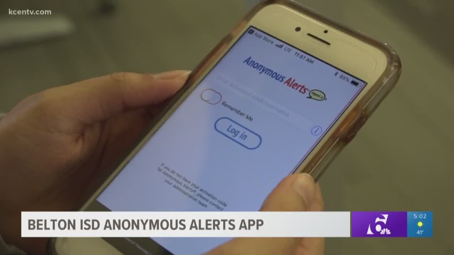 Belton ISD Anonymous Alerts app