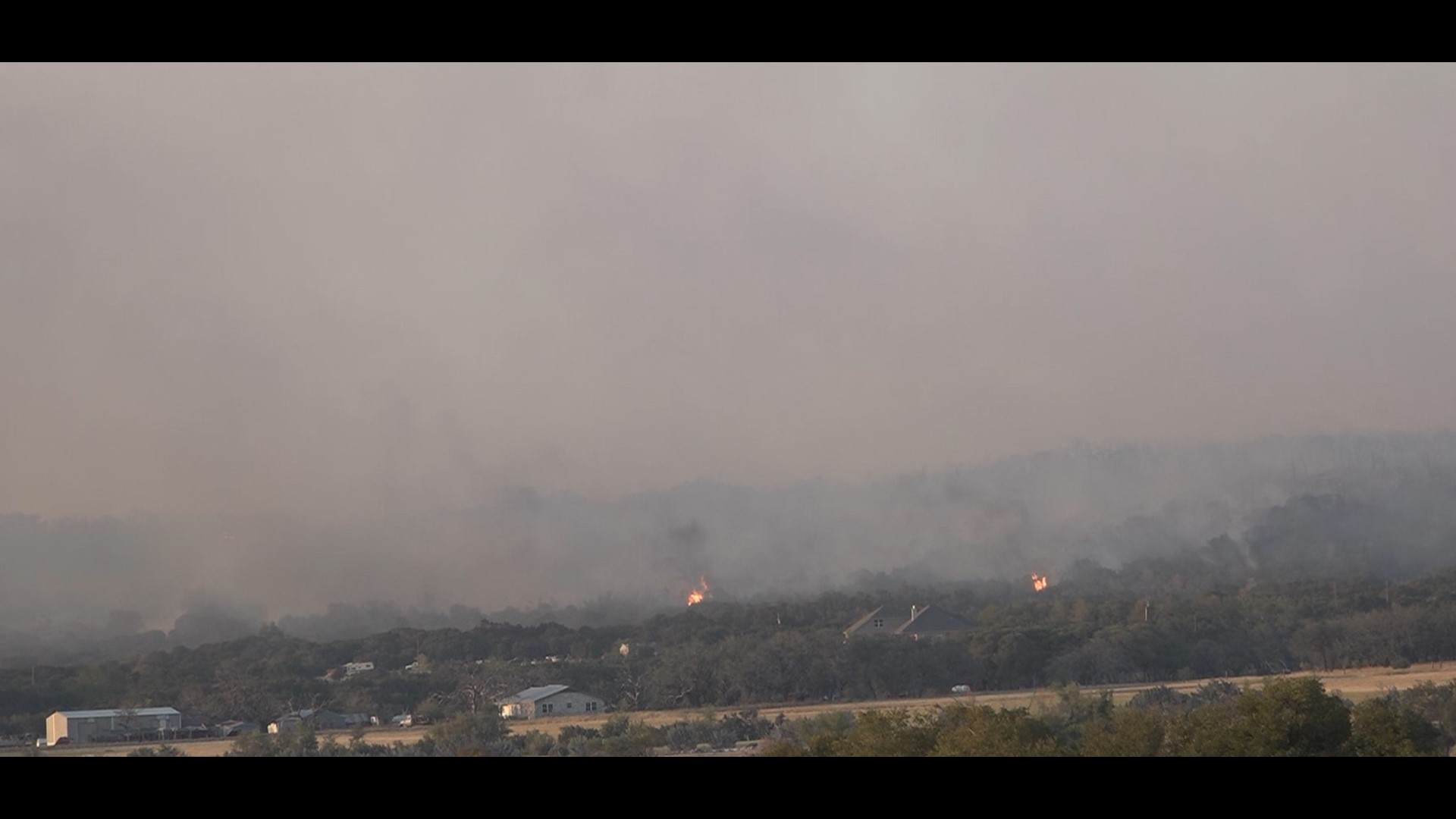 A large brush fire happening near Bargain Hill area on Saturday, Aug. 19.