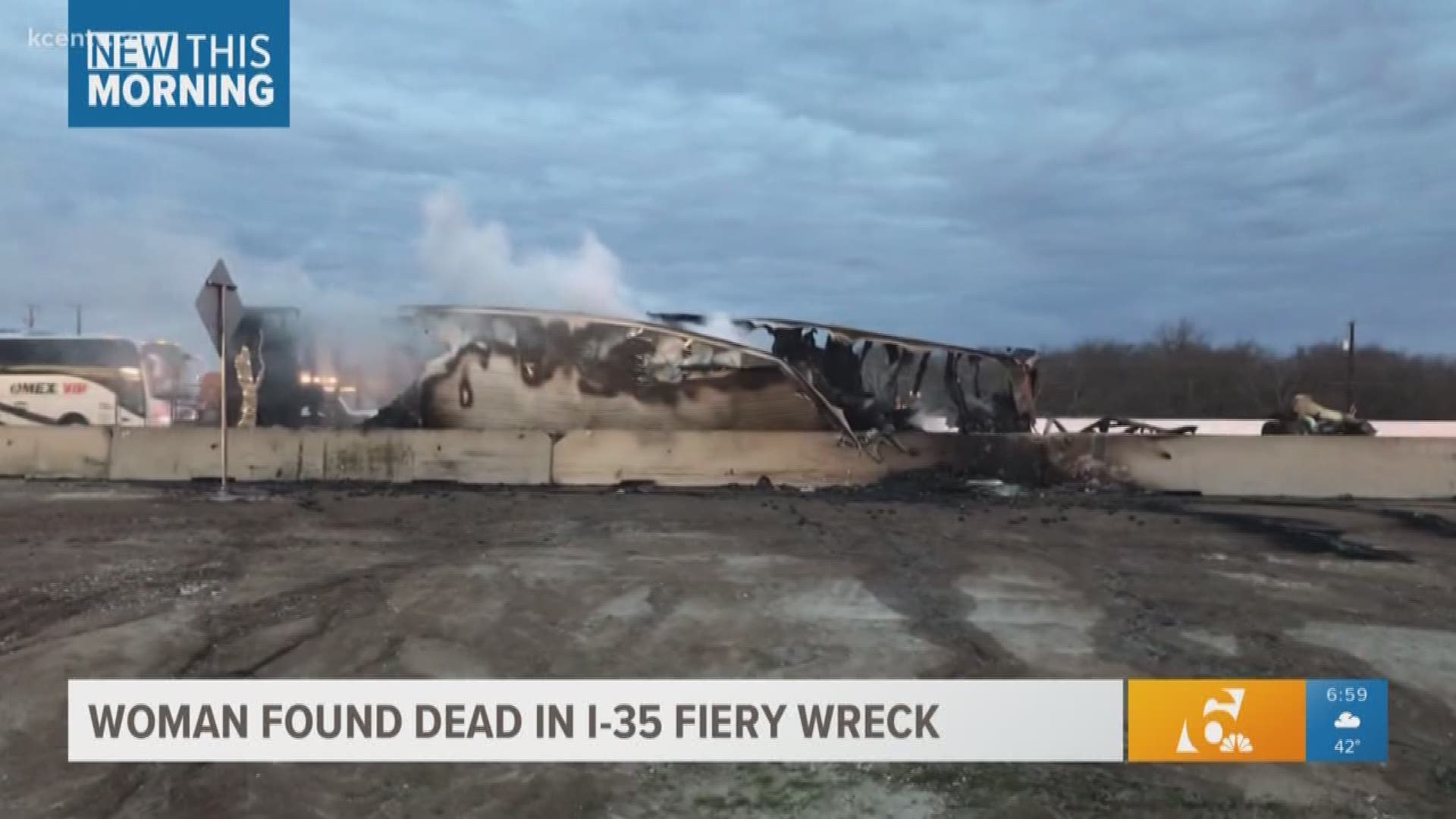 Bruceville-Eddy Fire and Rescue confirmed Thursday that the passenger involved in a semi-trailer crash on I-35 on Wednesday died at the scene, and the driver was transported to Parkland Hospital to be treated for severe burns.