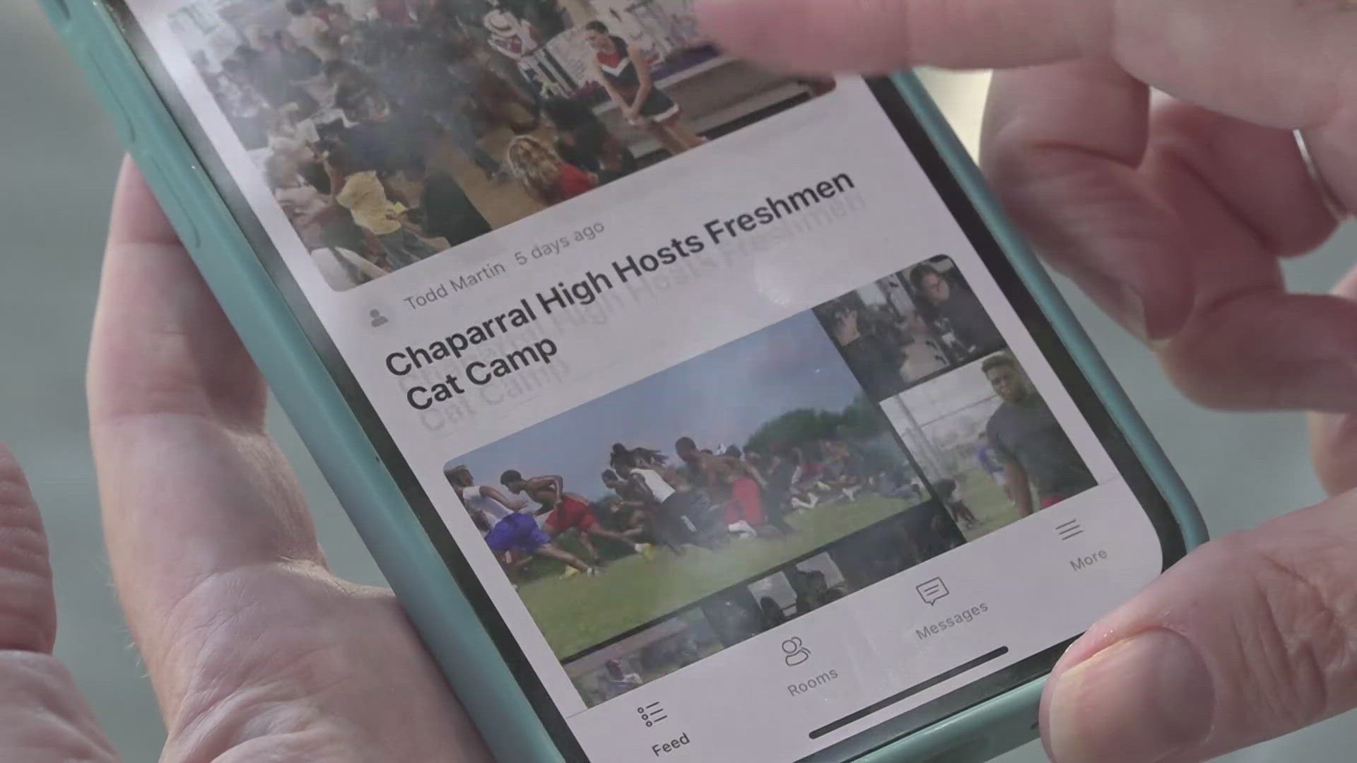 Rooms will soon be available on KISD's mobile app for families of students at Eastern Hills Middle School and Harker Heights Elementary School. 