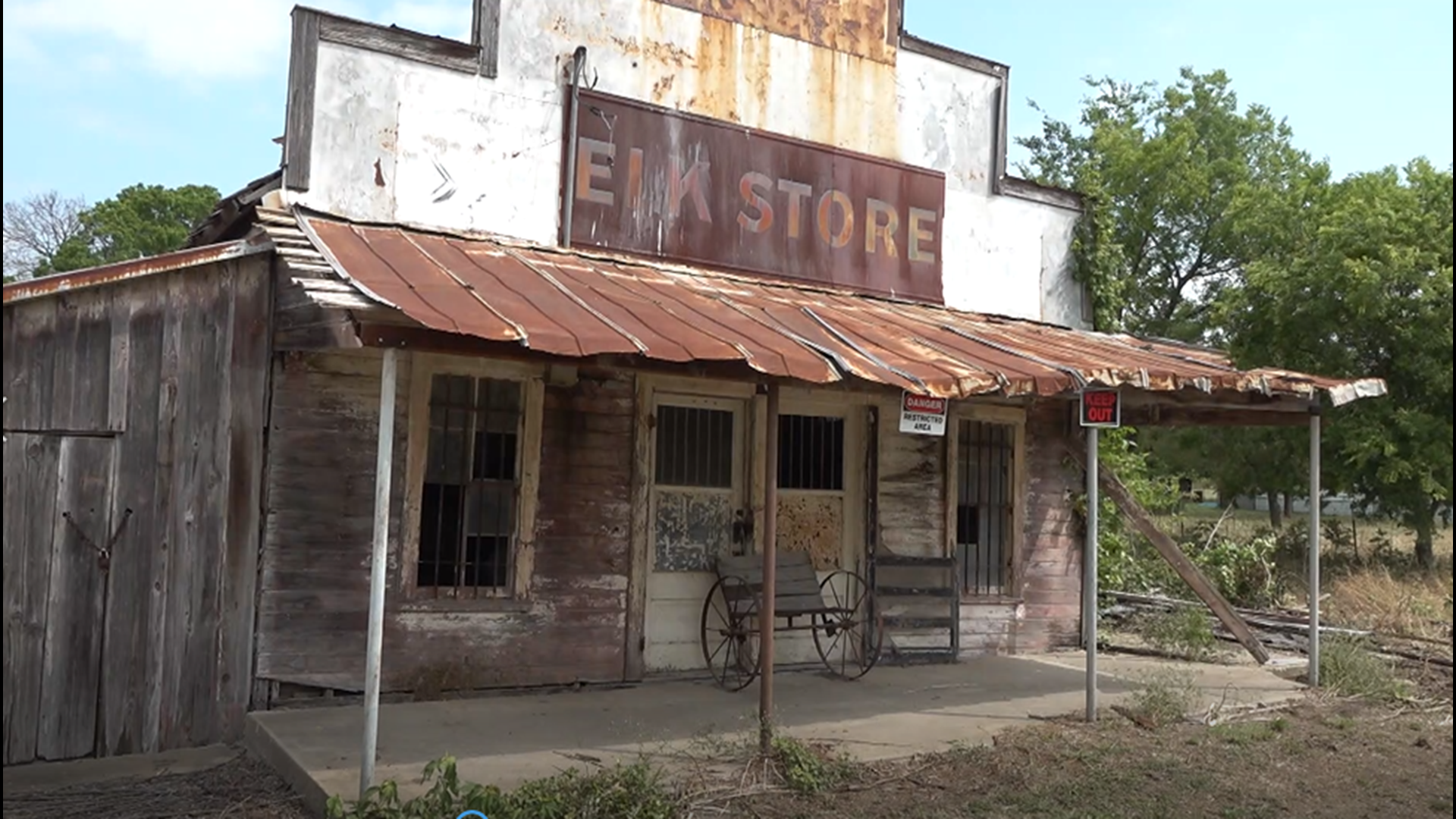 The store was once the heart and soul of the tiny town. It's still standing, but the store is in need of major repairs that owner Lance Haltom can't afford alone.