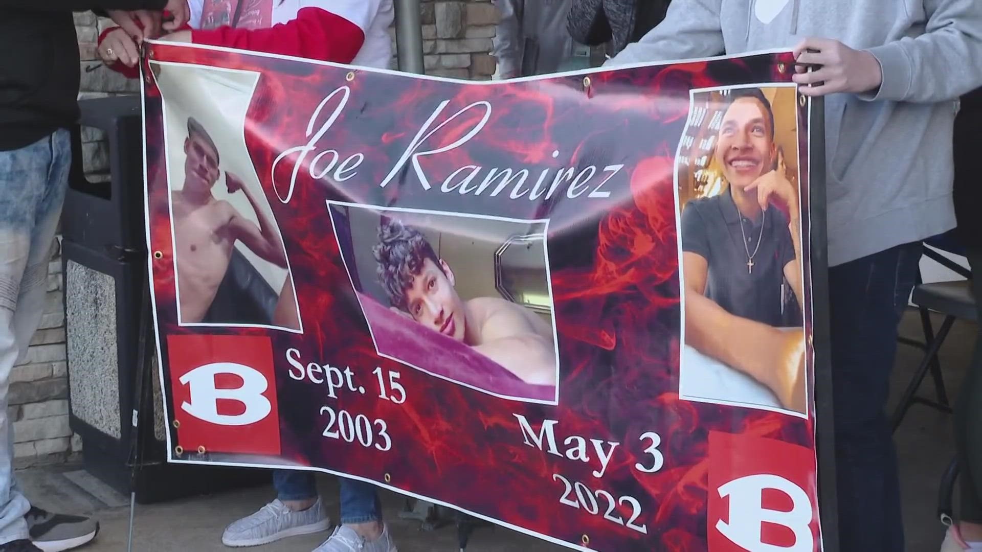 Family and friends gathered to raise money for a memorial service in honor of Ramirez's death on May 3, 2022.