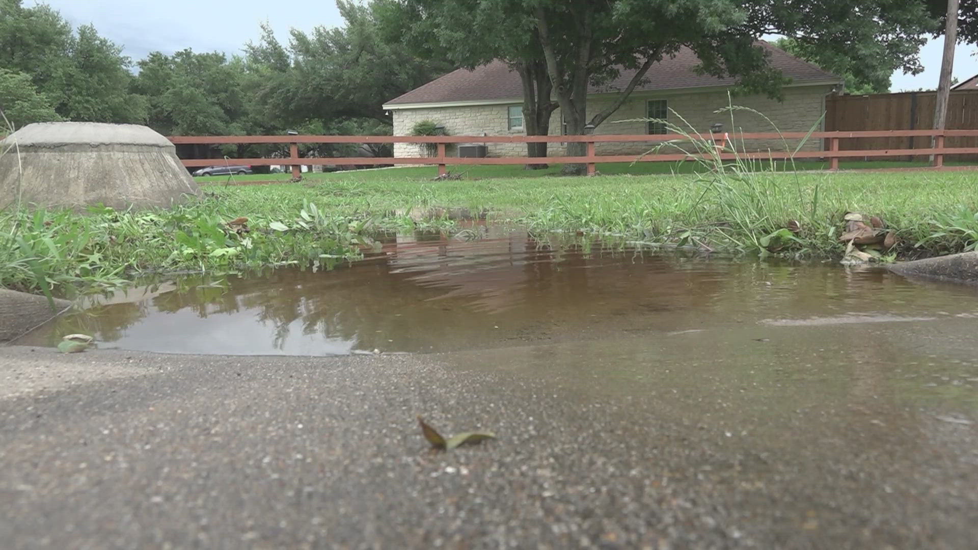 Residents on Sunset Drive in Waco say when it rains, it often causes flooding on their property.