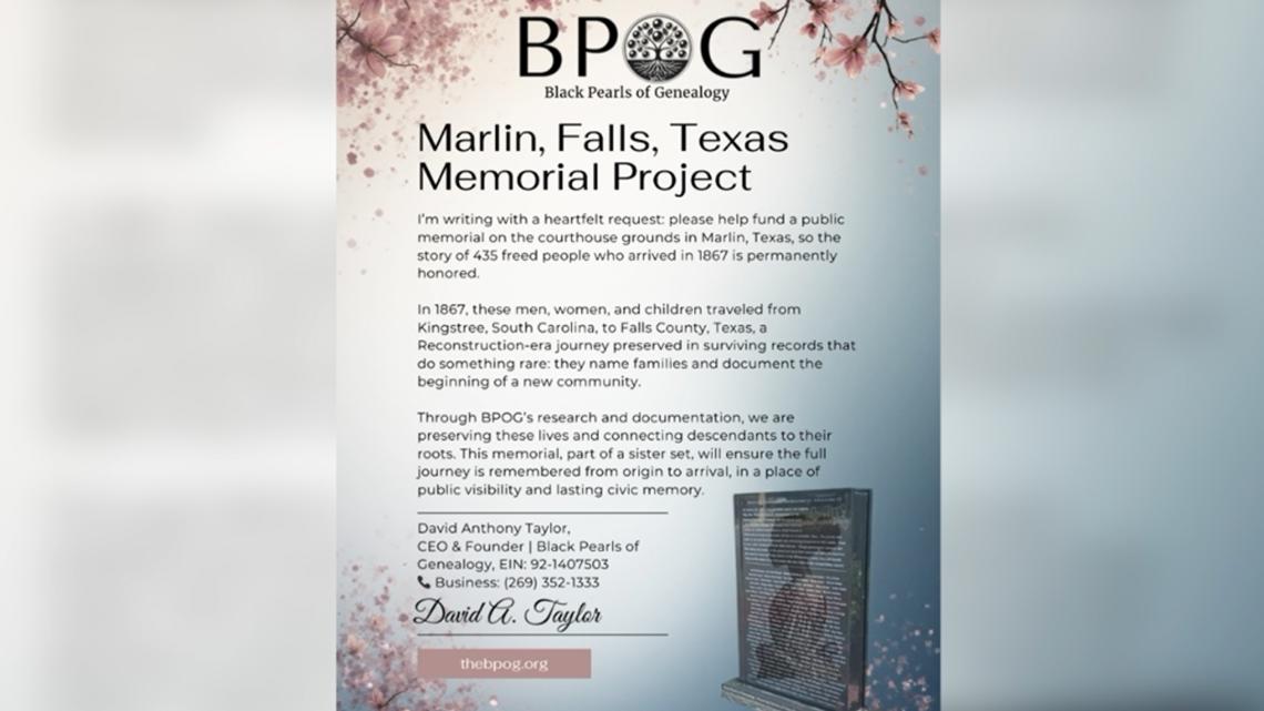 From South Carolina to Central Texas: Marlin memorial preserves freedmen legacy