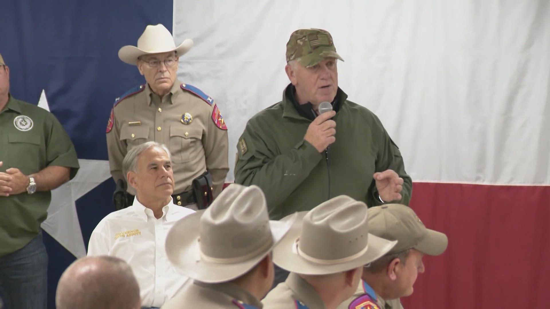 Both Abbott and Homan praised troops and troopers for their work and sacrifice protecting the border.