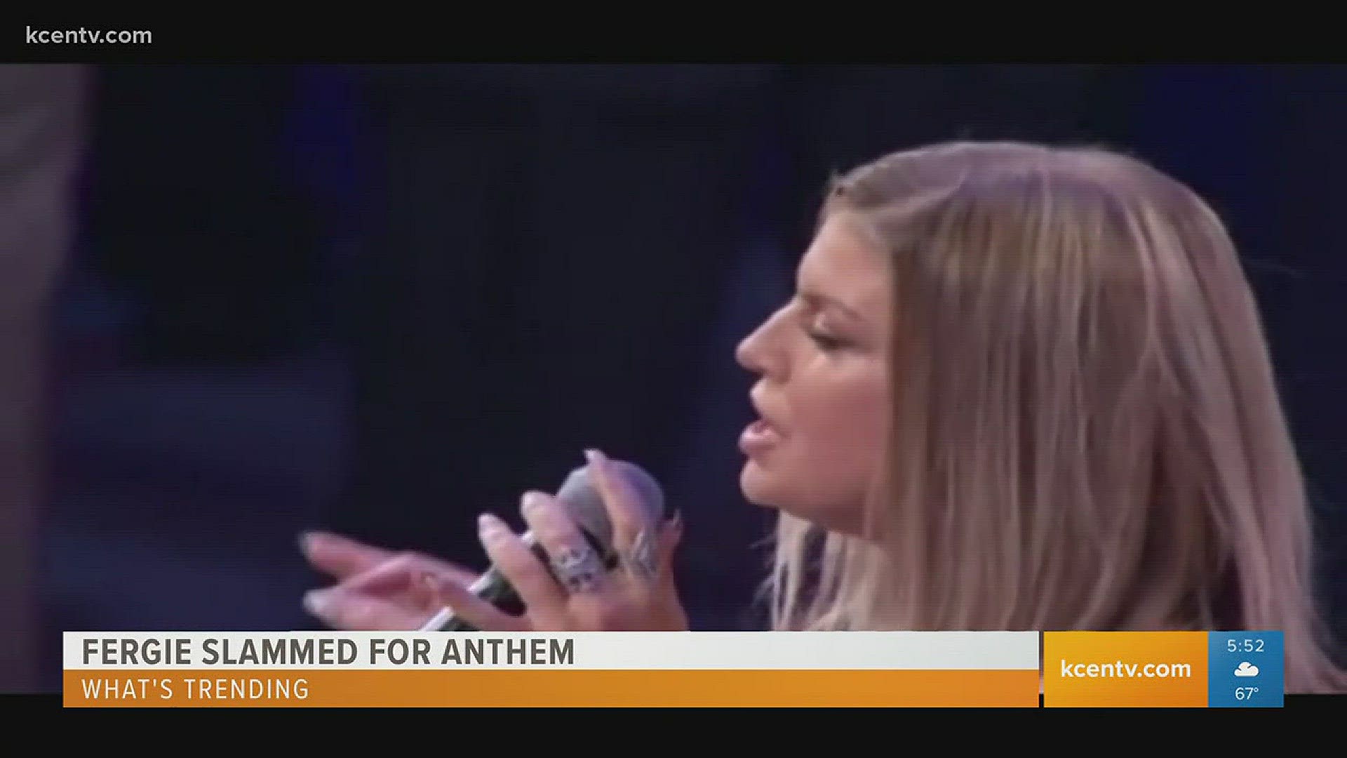 Fergie's horrible National Anthem and Black Panther breaks records.