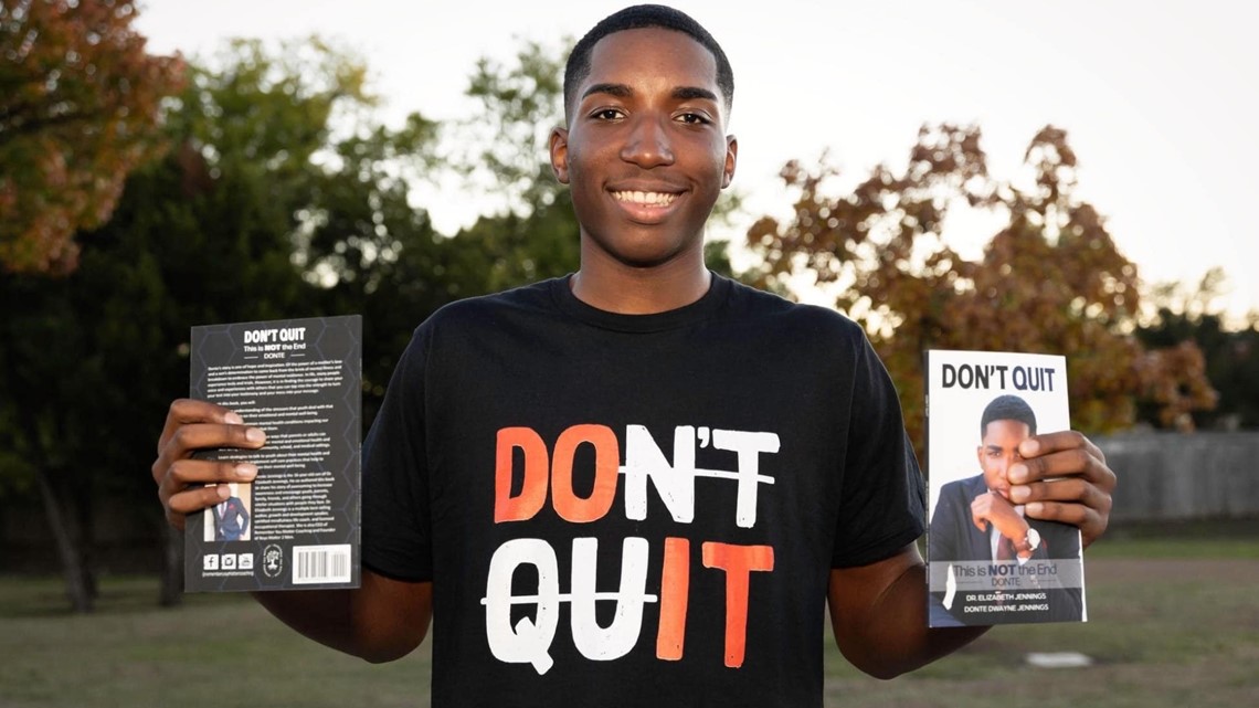 Seventeen year-old Donte Jennings is author of 'Don't Quit.' - Vimarsana News