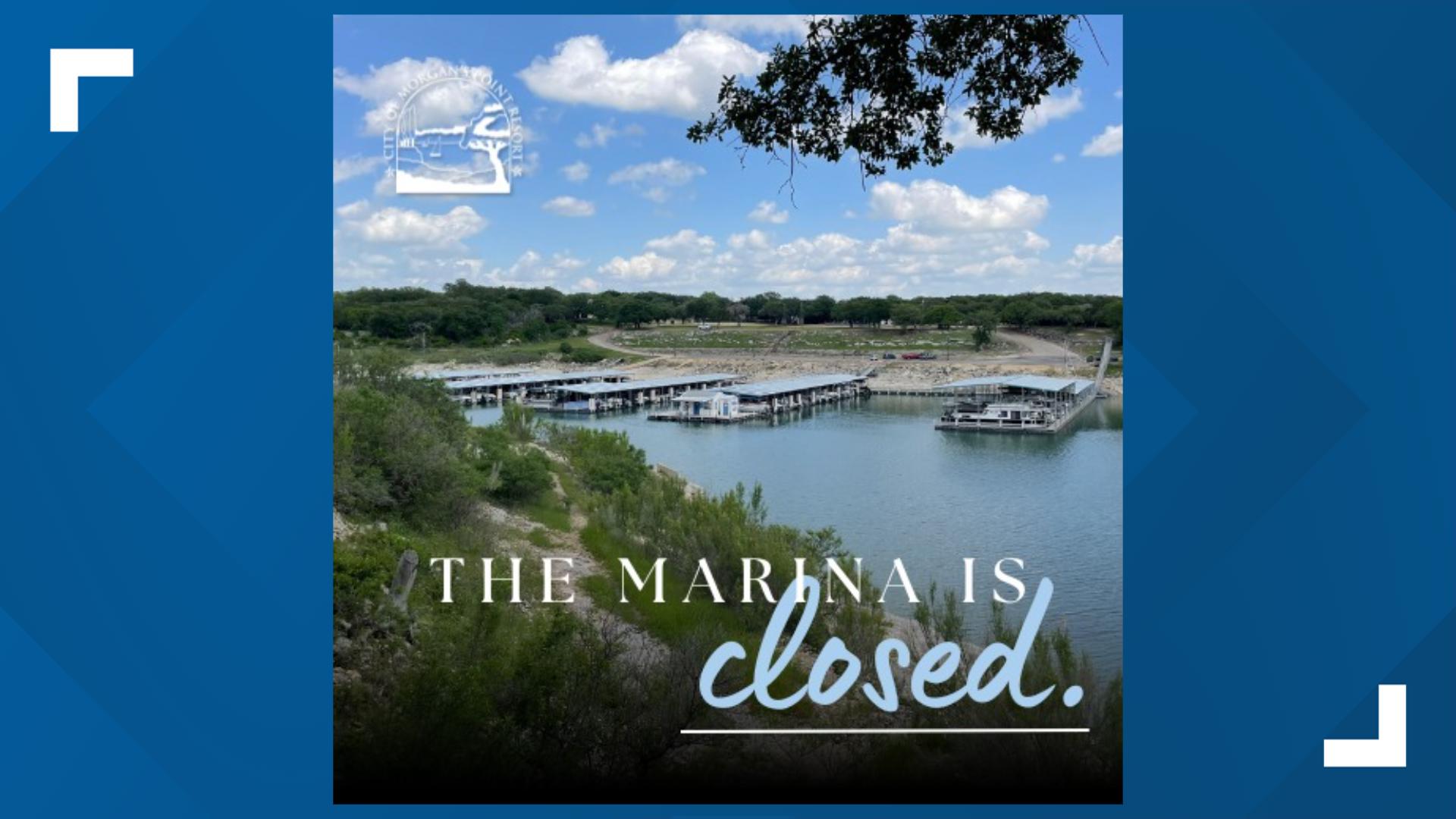 Point Resort, TX Marina closed due to lake level rise