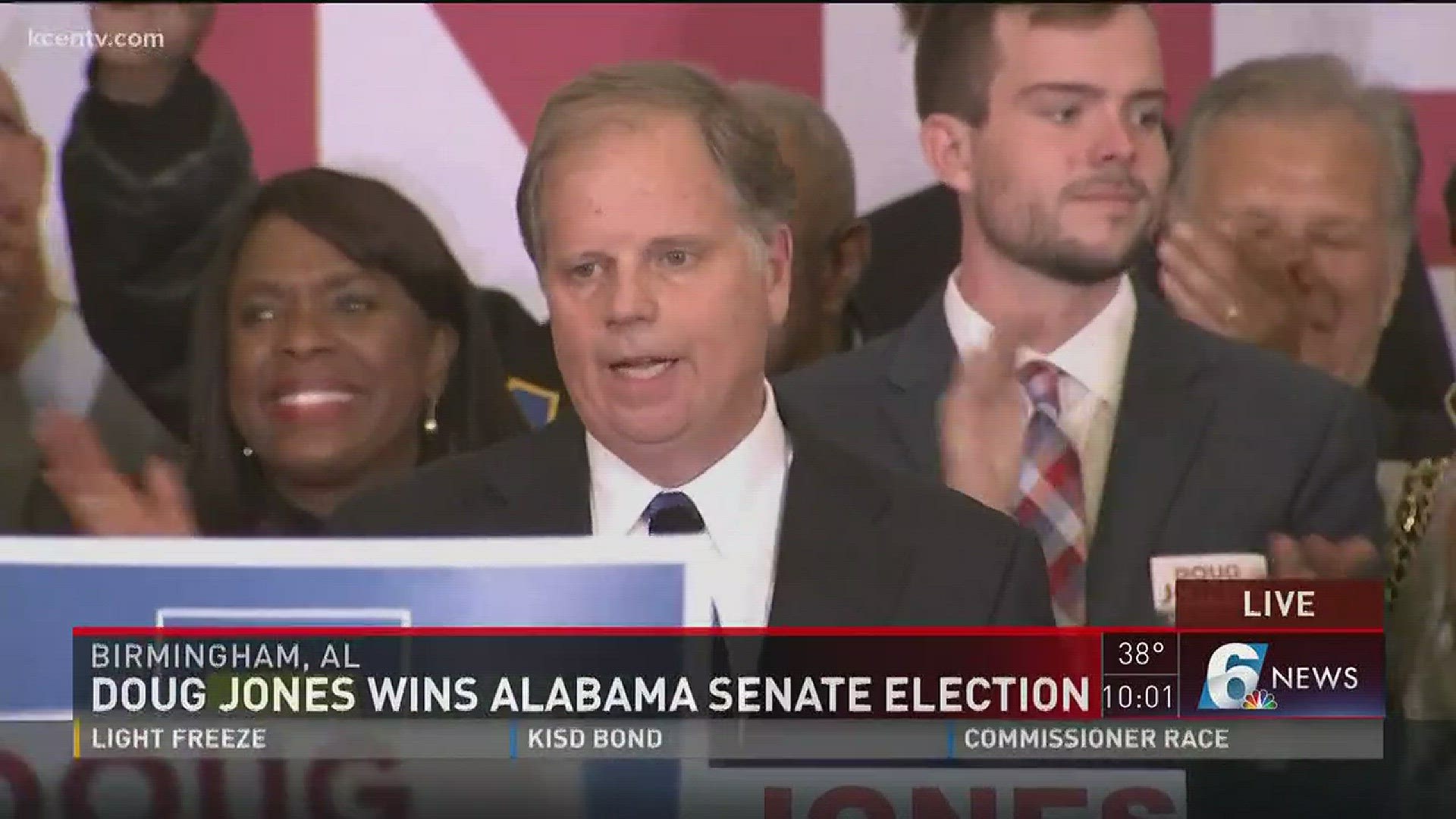 Doug Jones wins Alabama Senate Election over Republican Roy Moore.