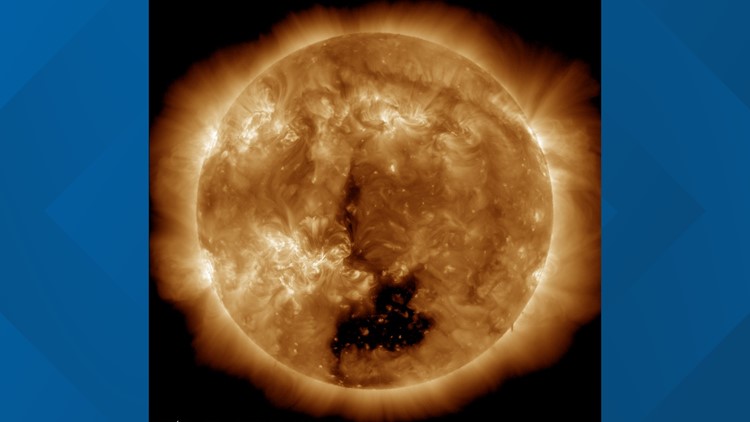 Massive 'hole' on the Sun to blast Earth with high-speed solar winds