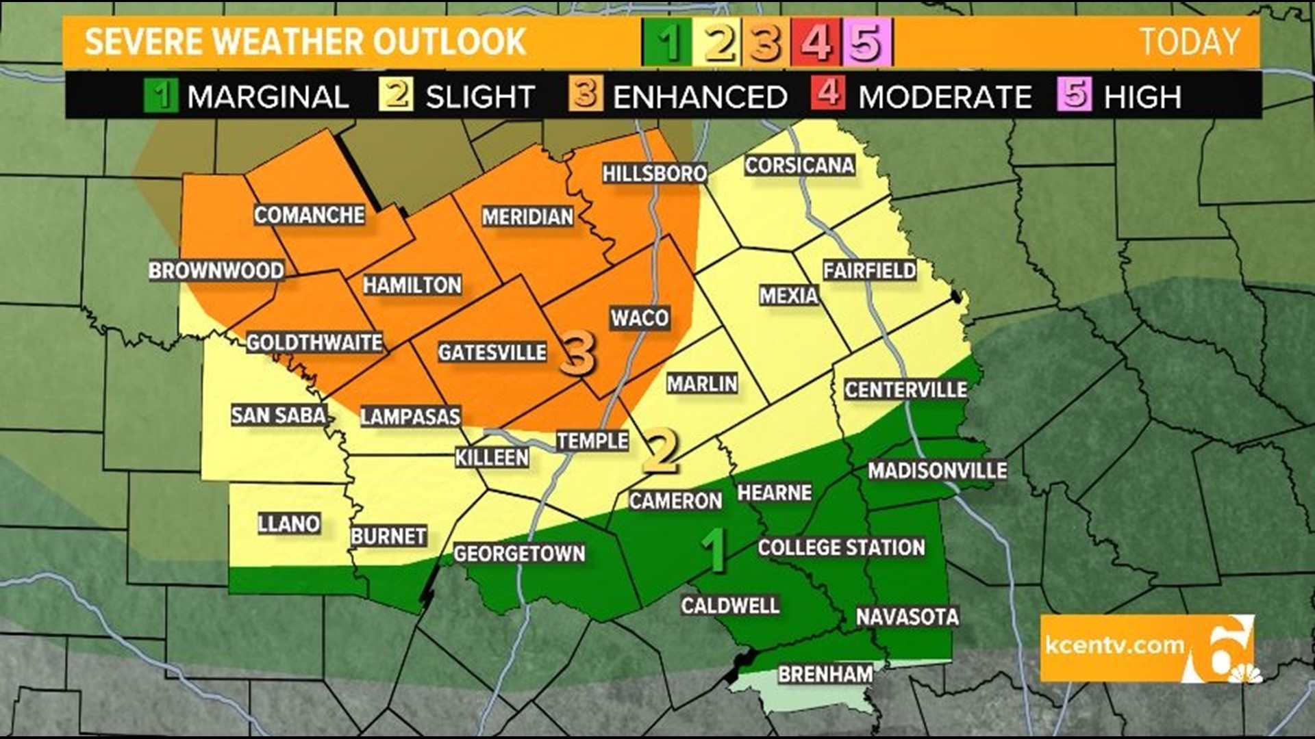 Central Texas News | Severe weather expected through Monday night ...