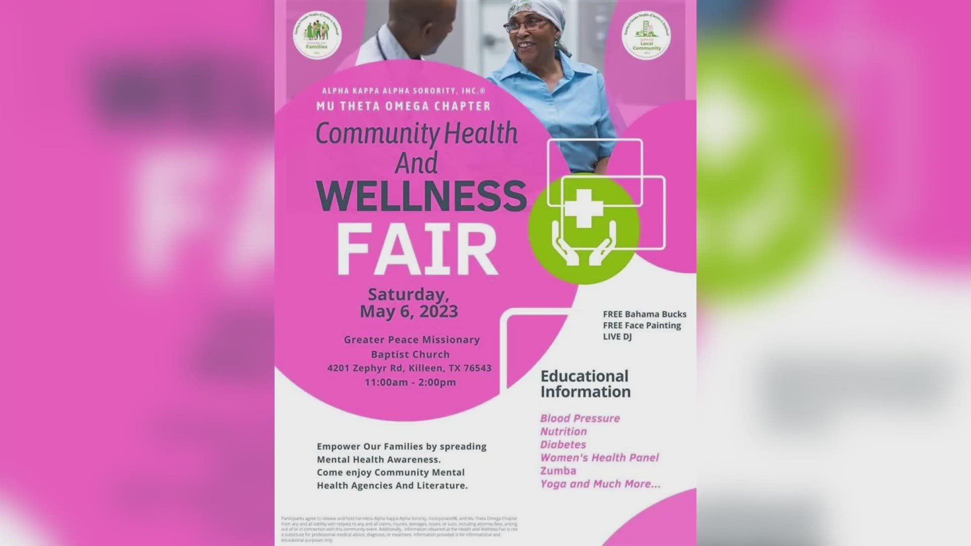 Alpha Kappa Alpha Sorority will host the event on Saturday, May 6, from 11-2 p.m.