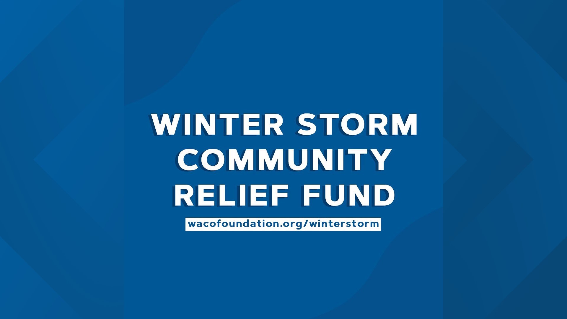Then the funds will be distributed to local nonprofits across McLennan County that provide assistance for families who've been heavily impacted by the storm.